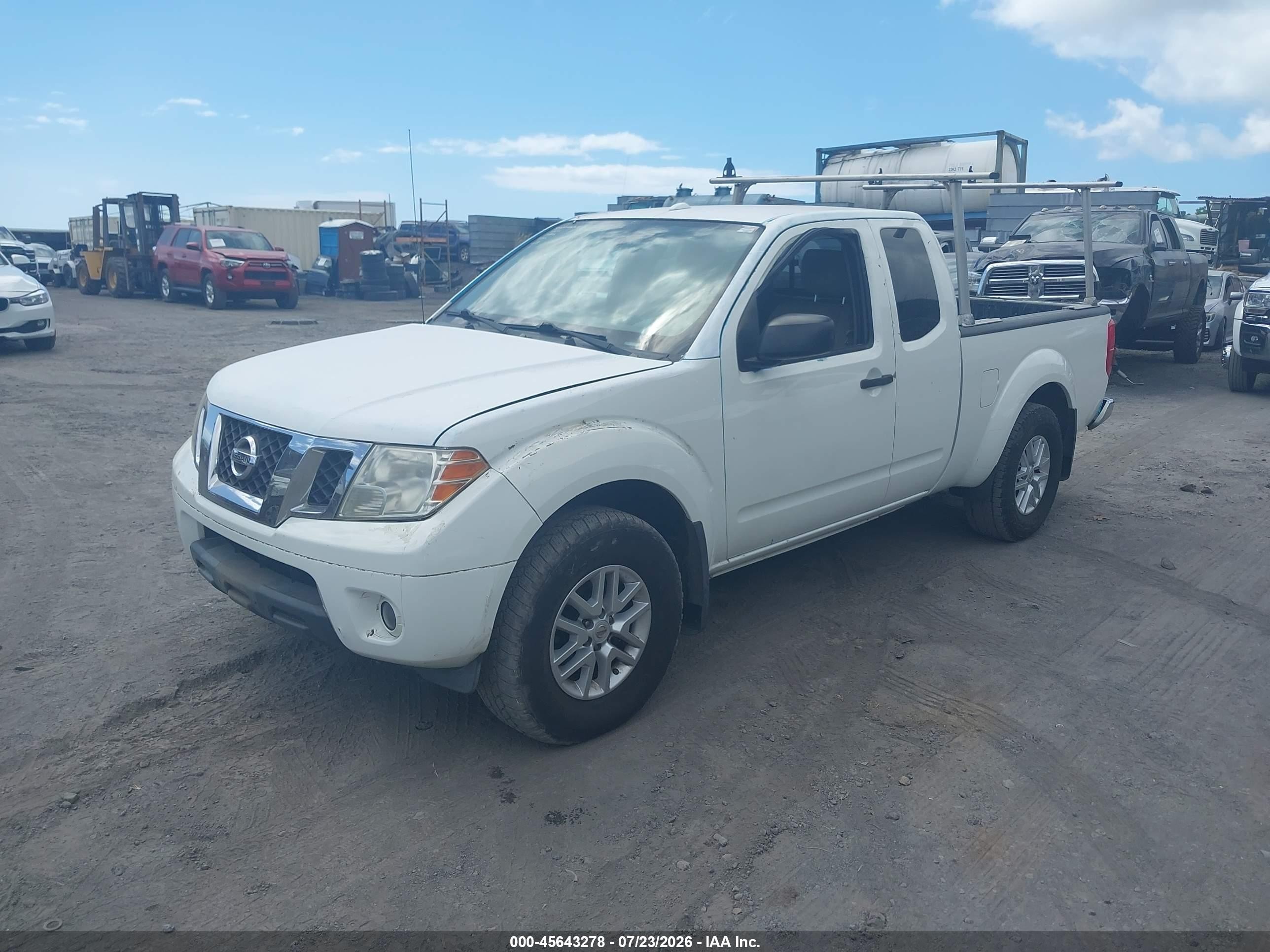 2015 Nissan Frontier Sv White vin: 1N6AD0CWXFN756601