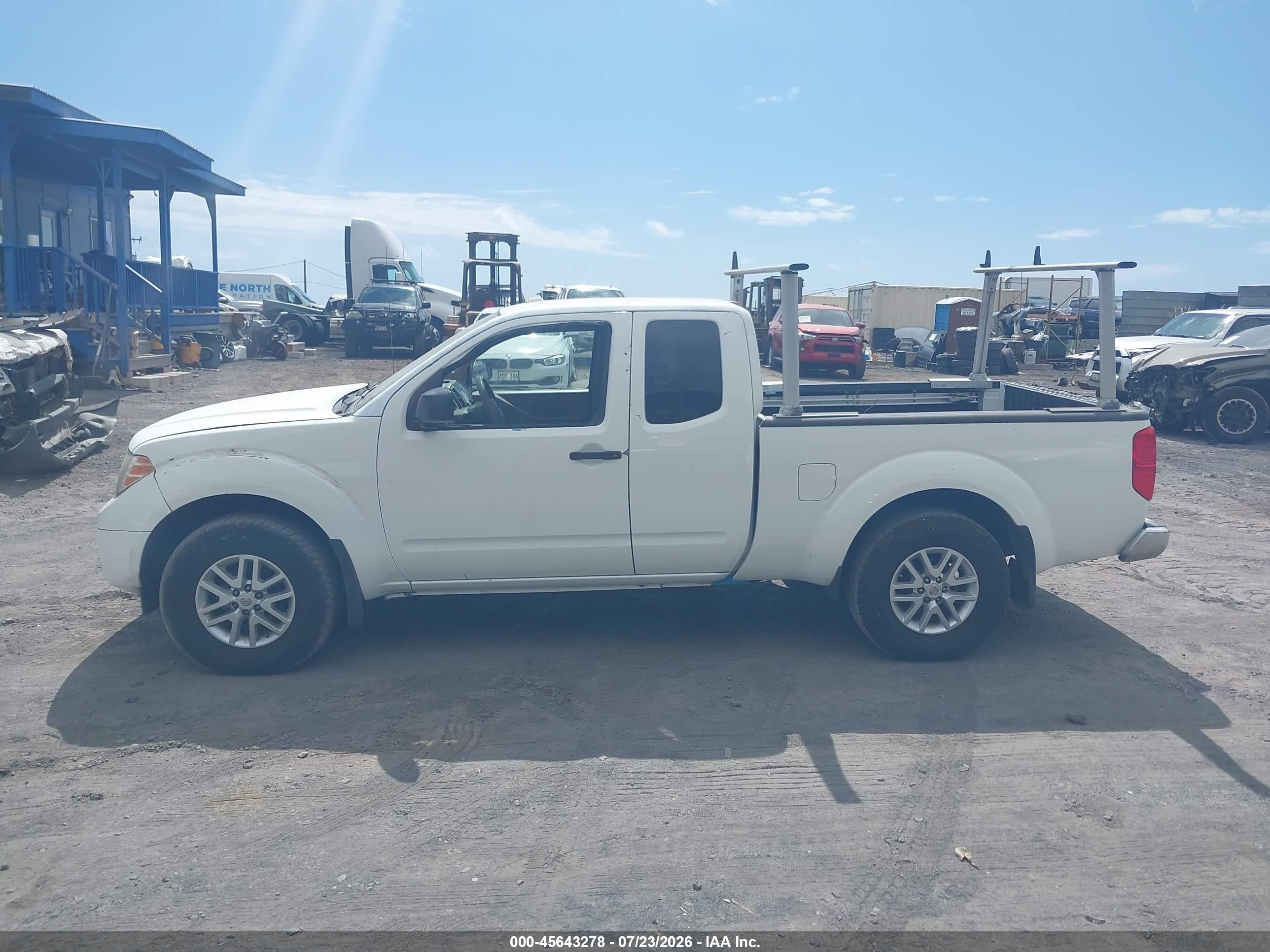 2015 Nissan Frontier Sv White vin: 1N6AD0CWXFN756601