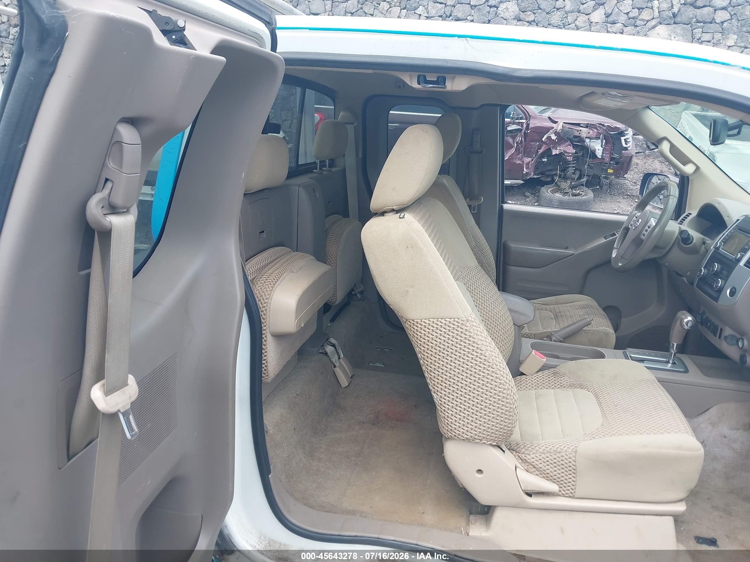 2015 Nissan Frontier Sv White vin: 1N6AD0CWXFN756601