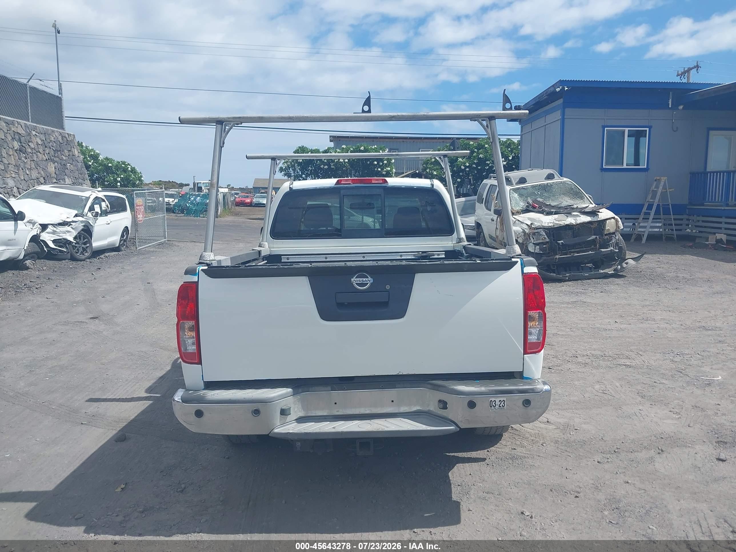 2015 Nissan Frontier Sv White vin: 1N6AD0CWXFN756601