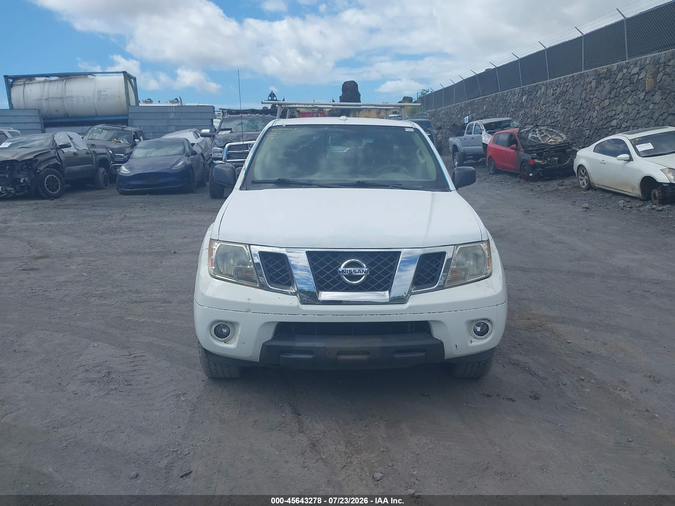 2015 Nissan Frontier Sv White vin: 1N6AD0CWXFN756601