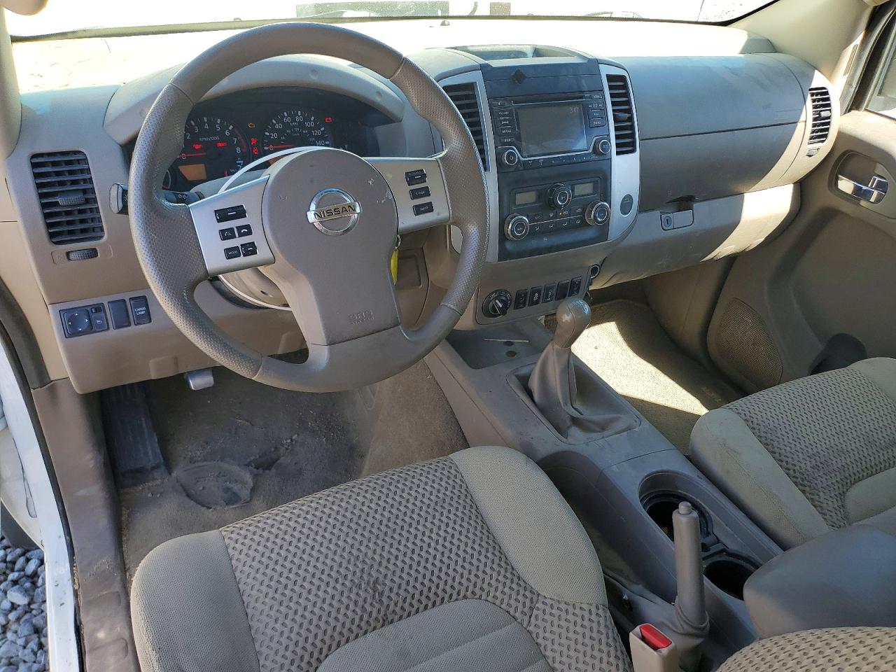 2015 Nissan Frontier Sv V6 White vin: 1N6AD0CWXFN768506