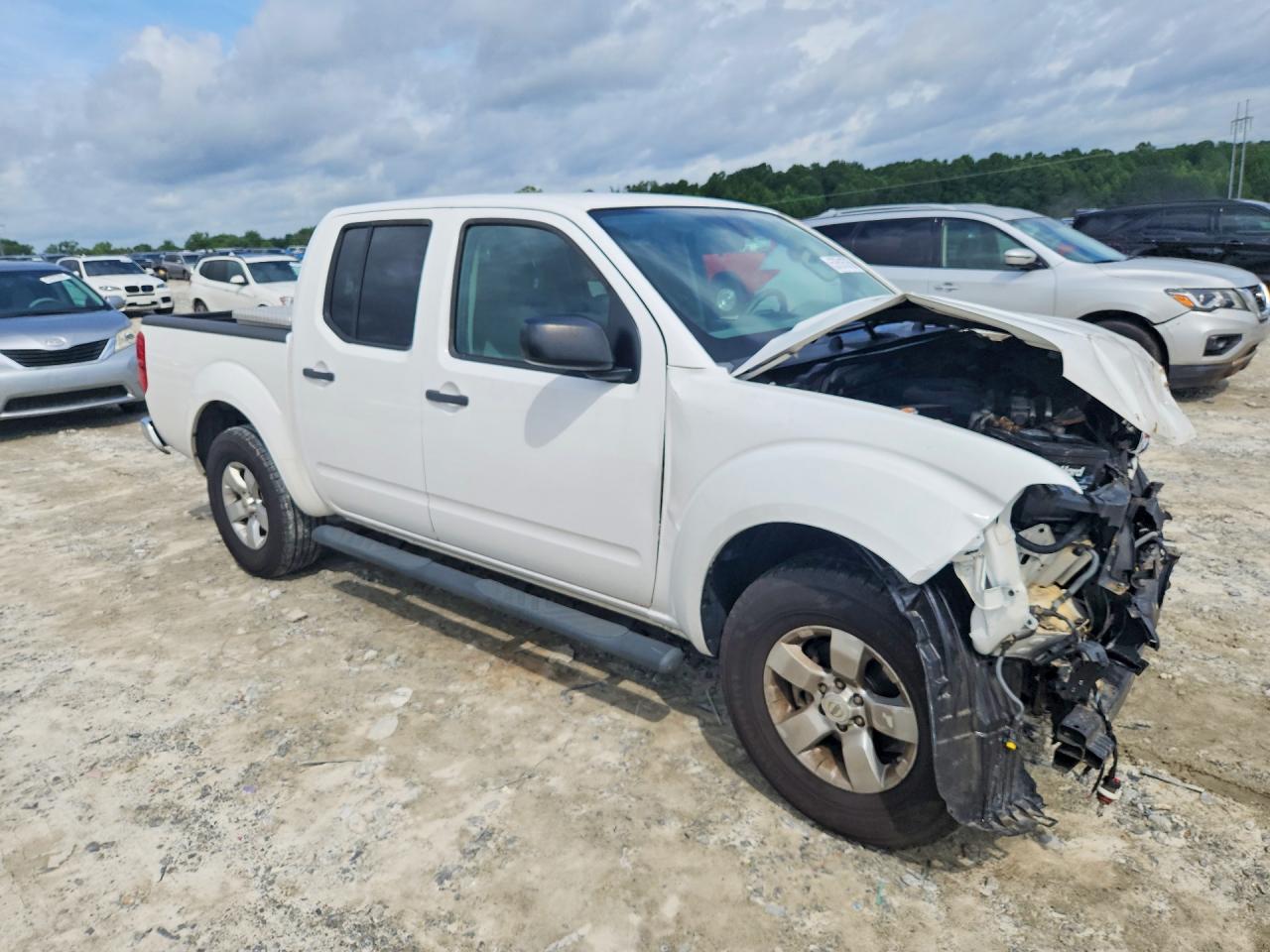 2012 Nissan Frontier S White vin: 1N6AD0ER0CC458346