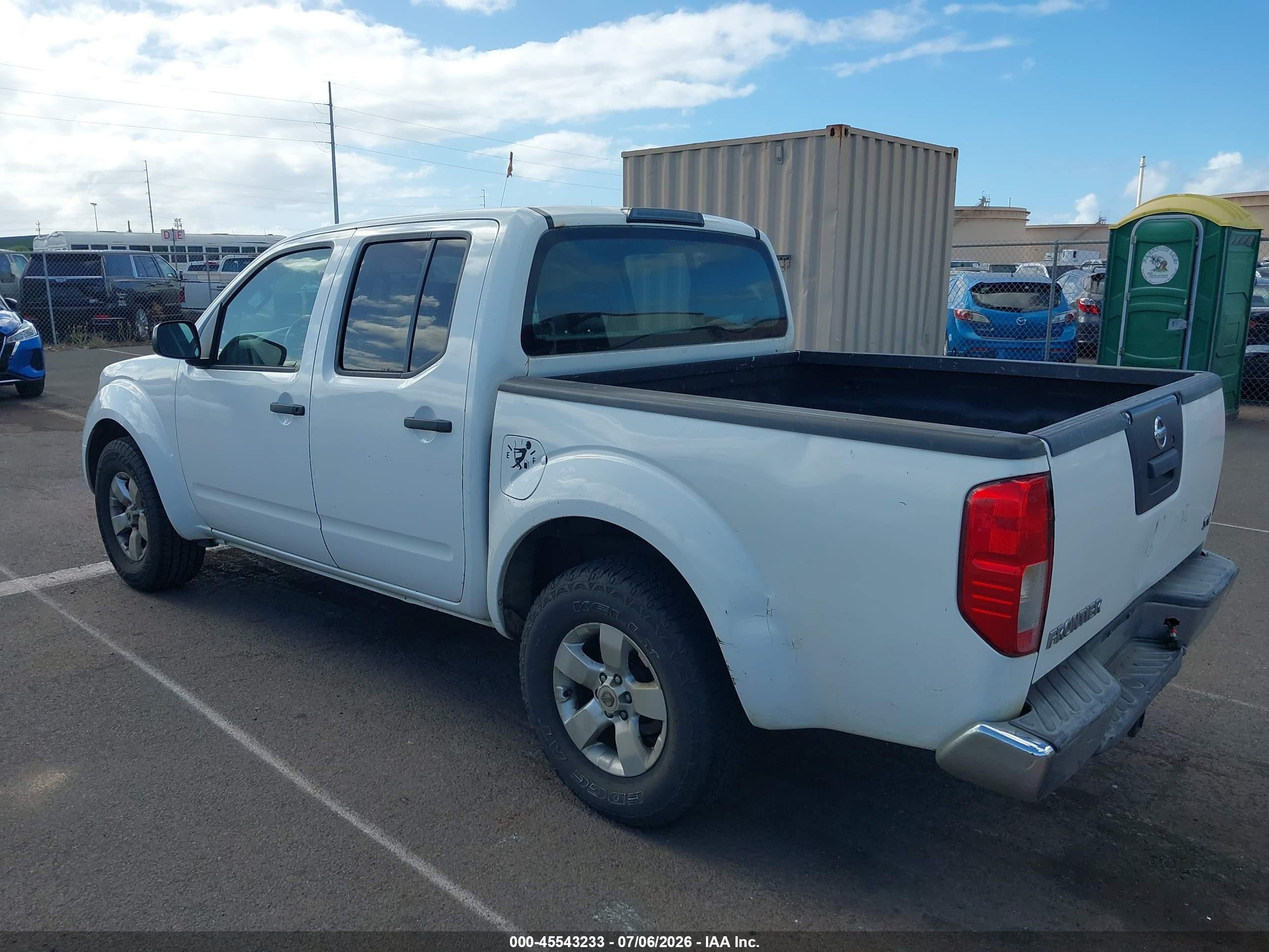 2013 Nissan Frontier Sv White vin: 1N6AD0ER0DN736846