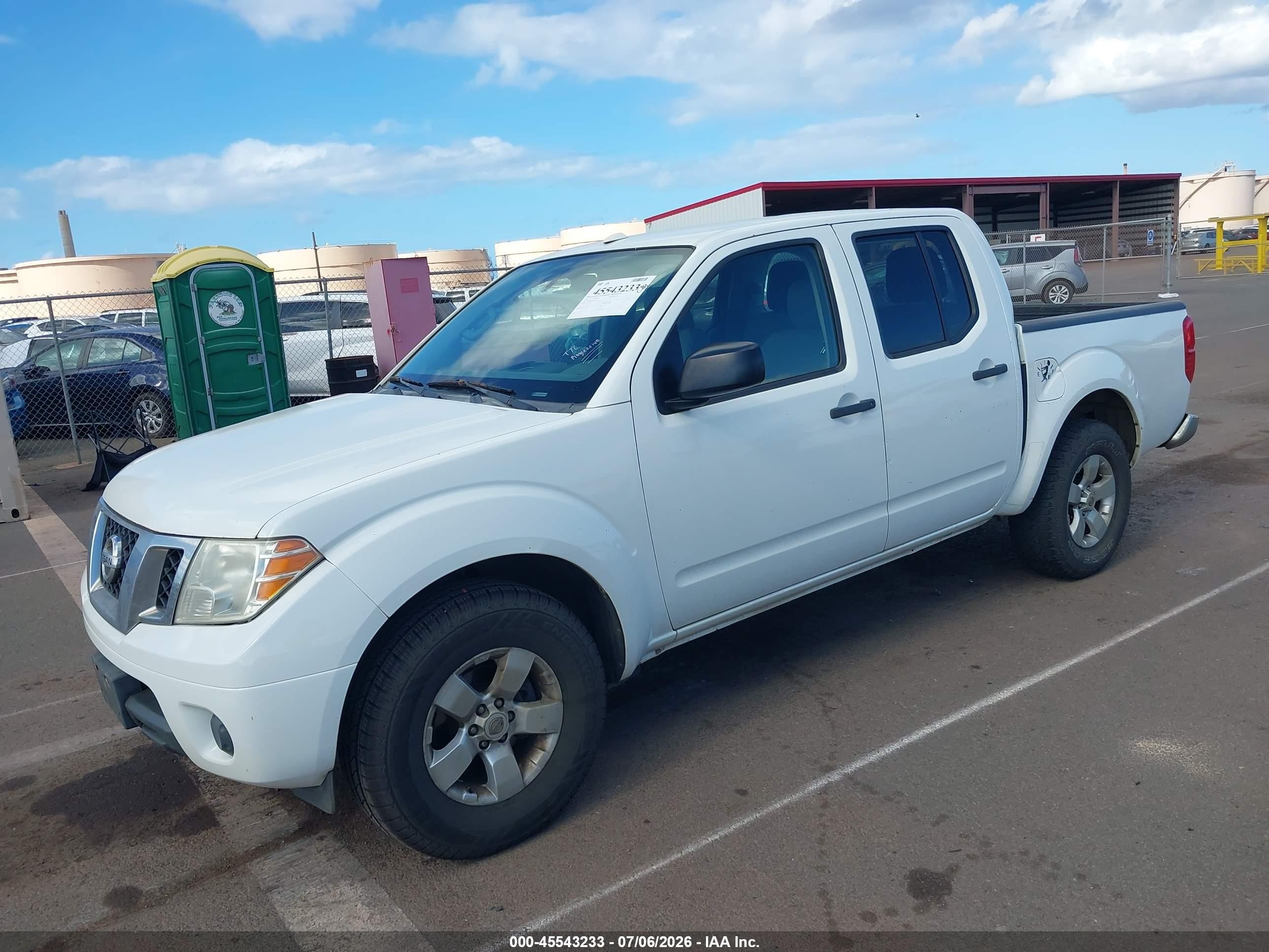 2013 Nissan Frontier Sv White vin: 1N6AD0ER0DN736846