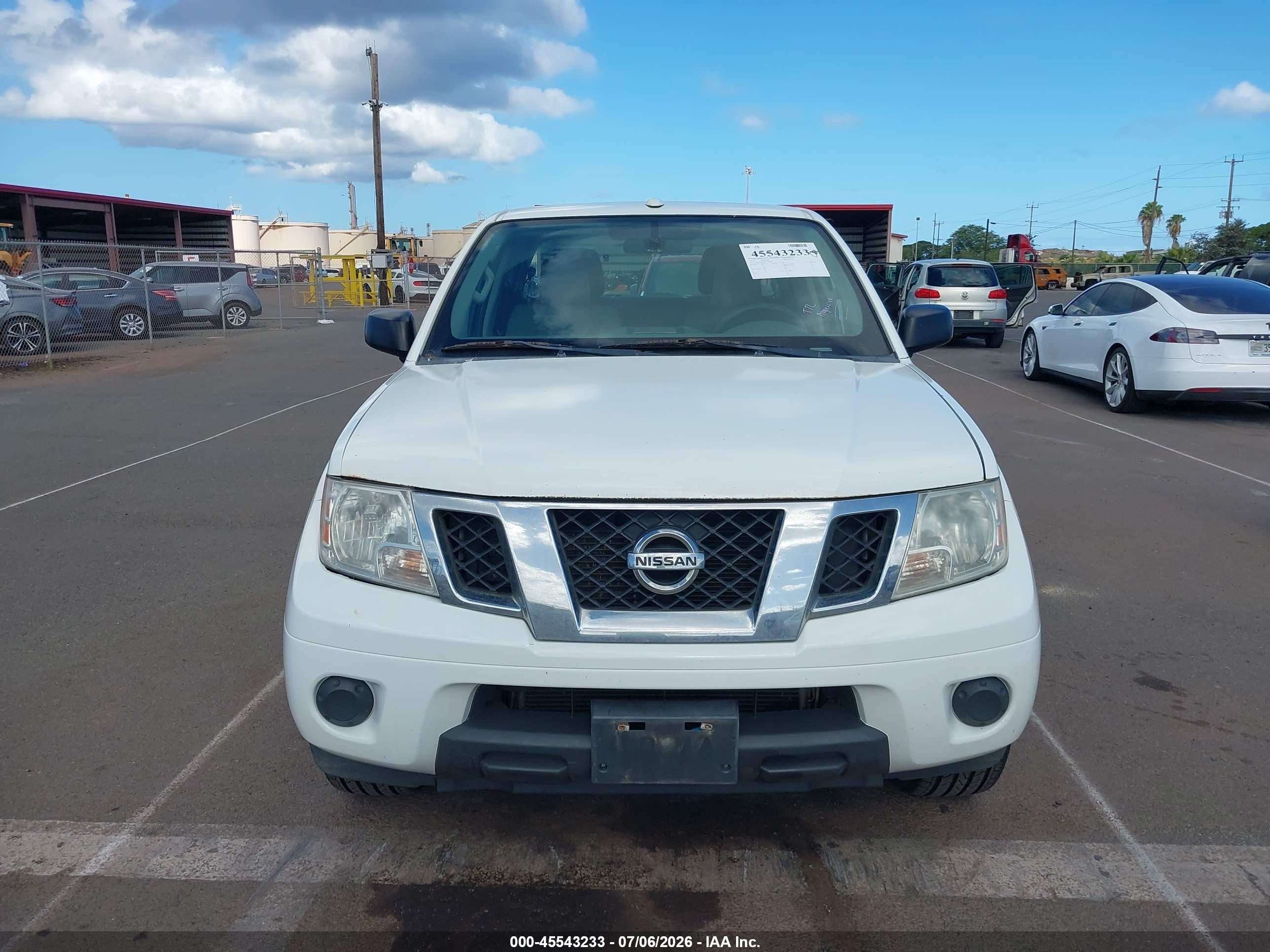 2013 Nissan Frontier Sv White vin: 1N6AD0ER0DN736846