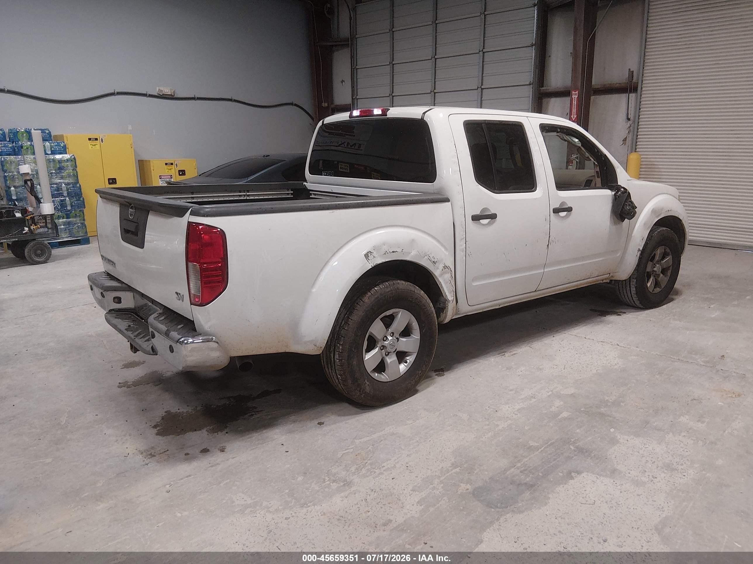2013 Nissan Frontier Sv White vin: 1N6AD0ER0DN741125