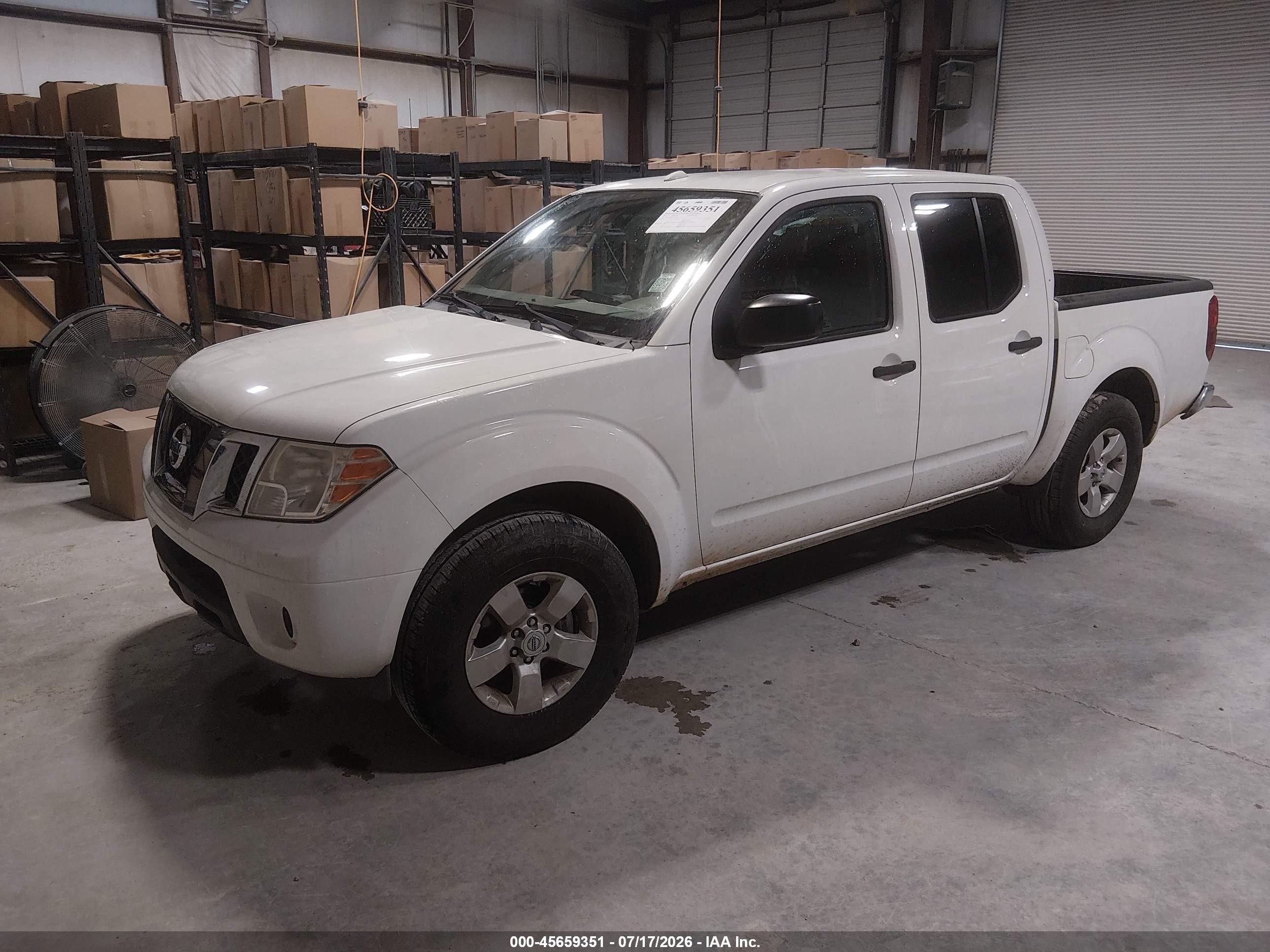 2013 Nissan Frontier Sv White vin: 1N6AD0ER0DN741125