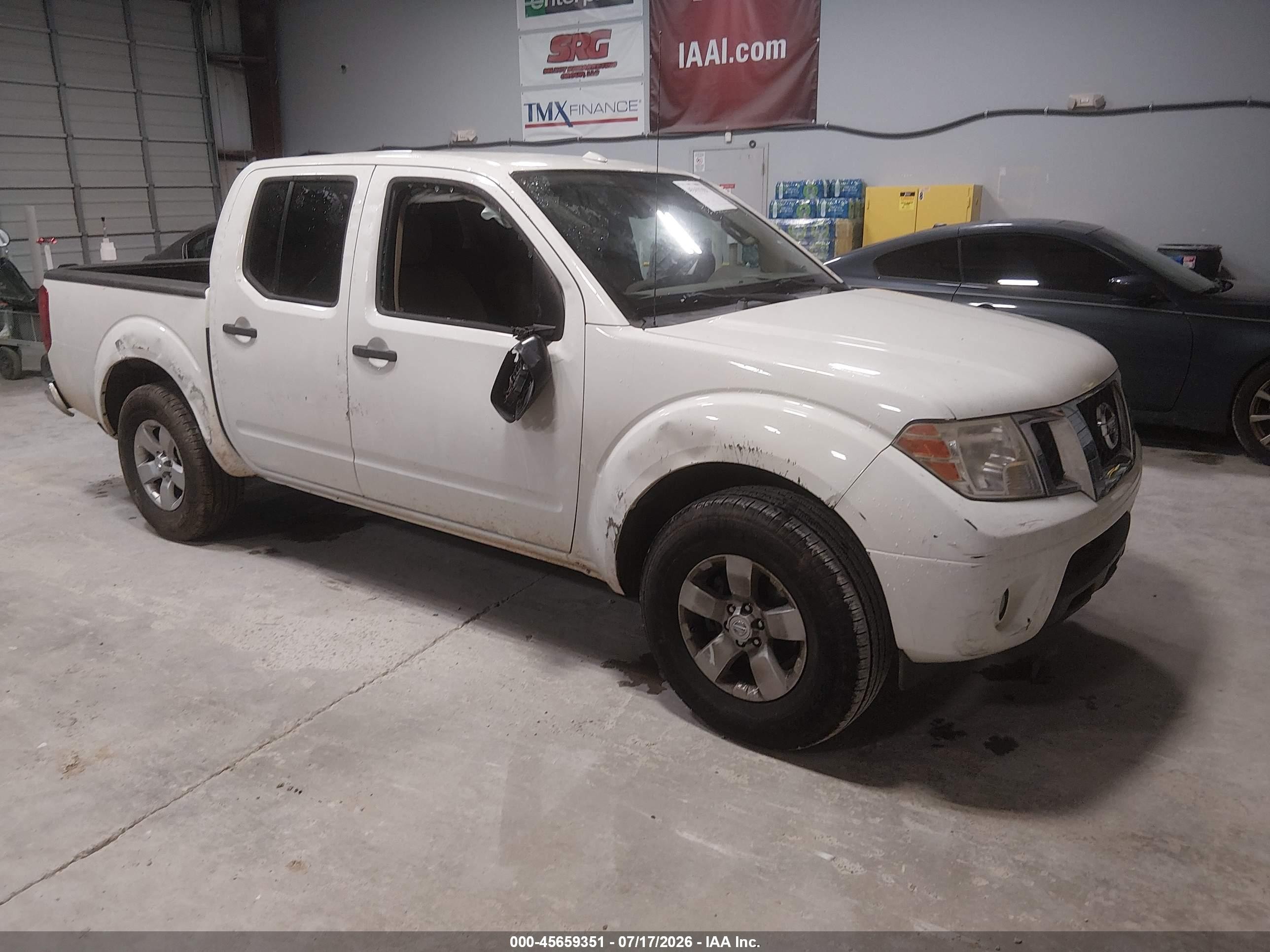 2013 Nissan Frontier Sv White vin: 1N6AD0ER0DN741125