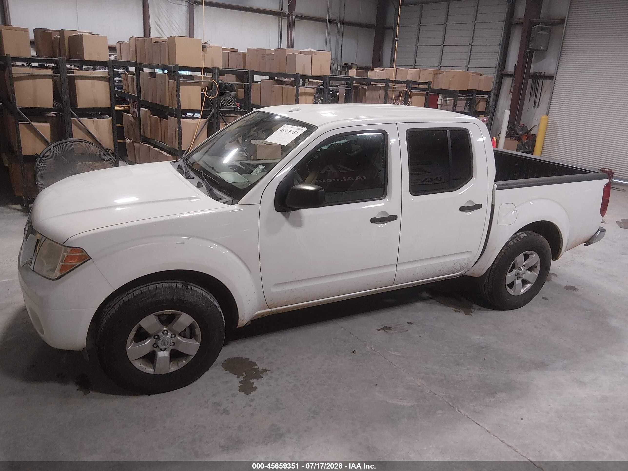 2013 Nissan Frontier Sv White vin: 1N6AD0ER0DN741125