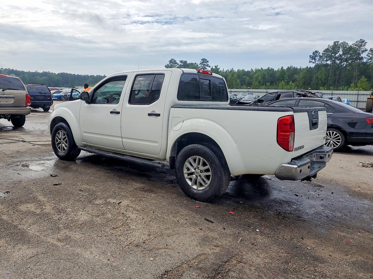 2015 Nissan Frontier S White vin: 1N6AD0ER0FN756274