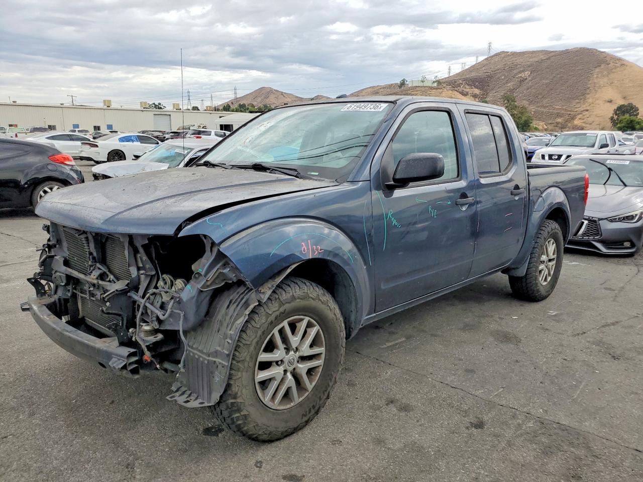 2015 Nissan Frontier S Blue vin: 1N6AD0ER0FN760969