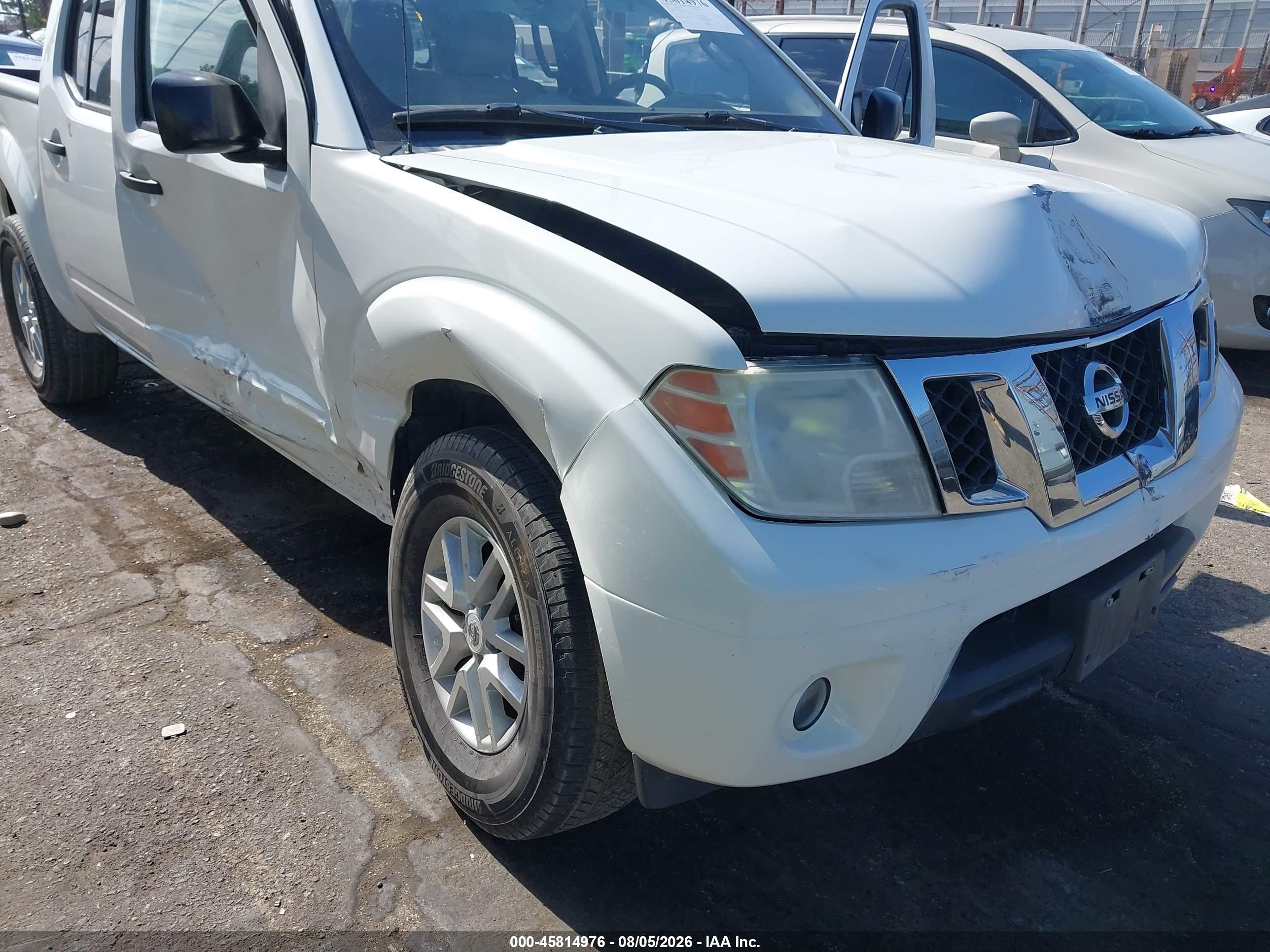 2015 Nissan Frontier Sv White vin: 1N6AD0ER0FN765332