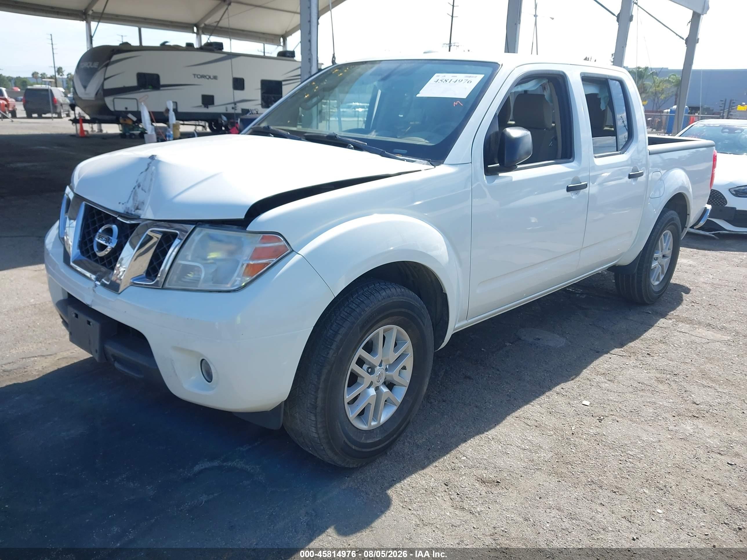 2015 Nissan Frontier Sv White vin: 1N6AD0ER0FN765332