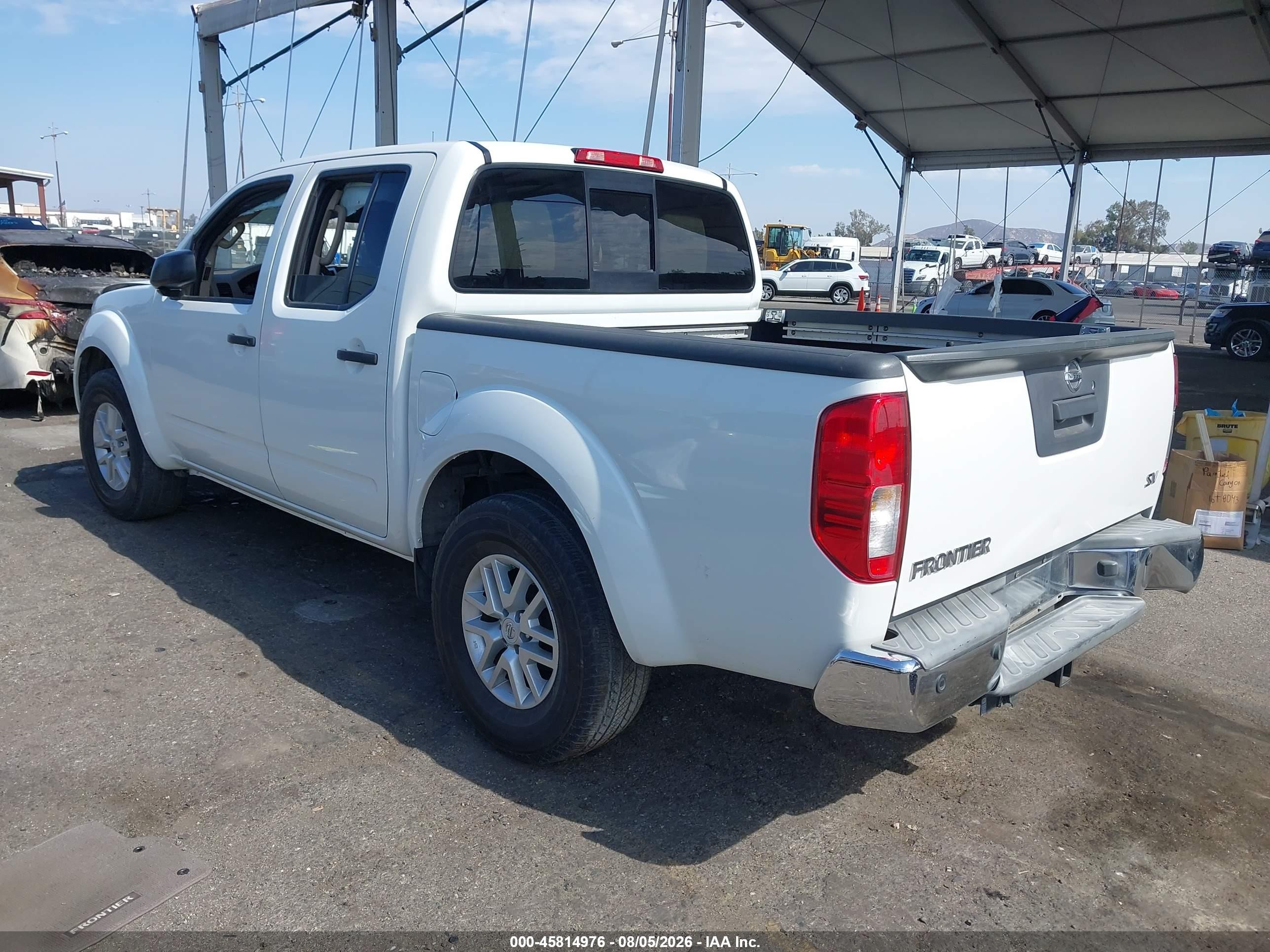 2015 Nissan Frontier Sv White vin: 1N6AD0ER0FN765332