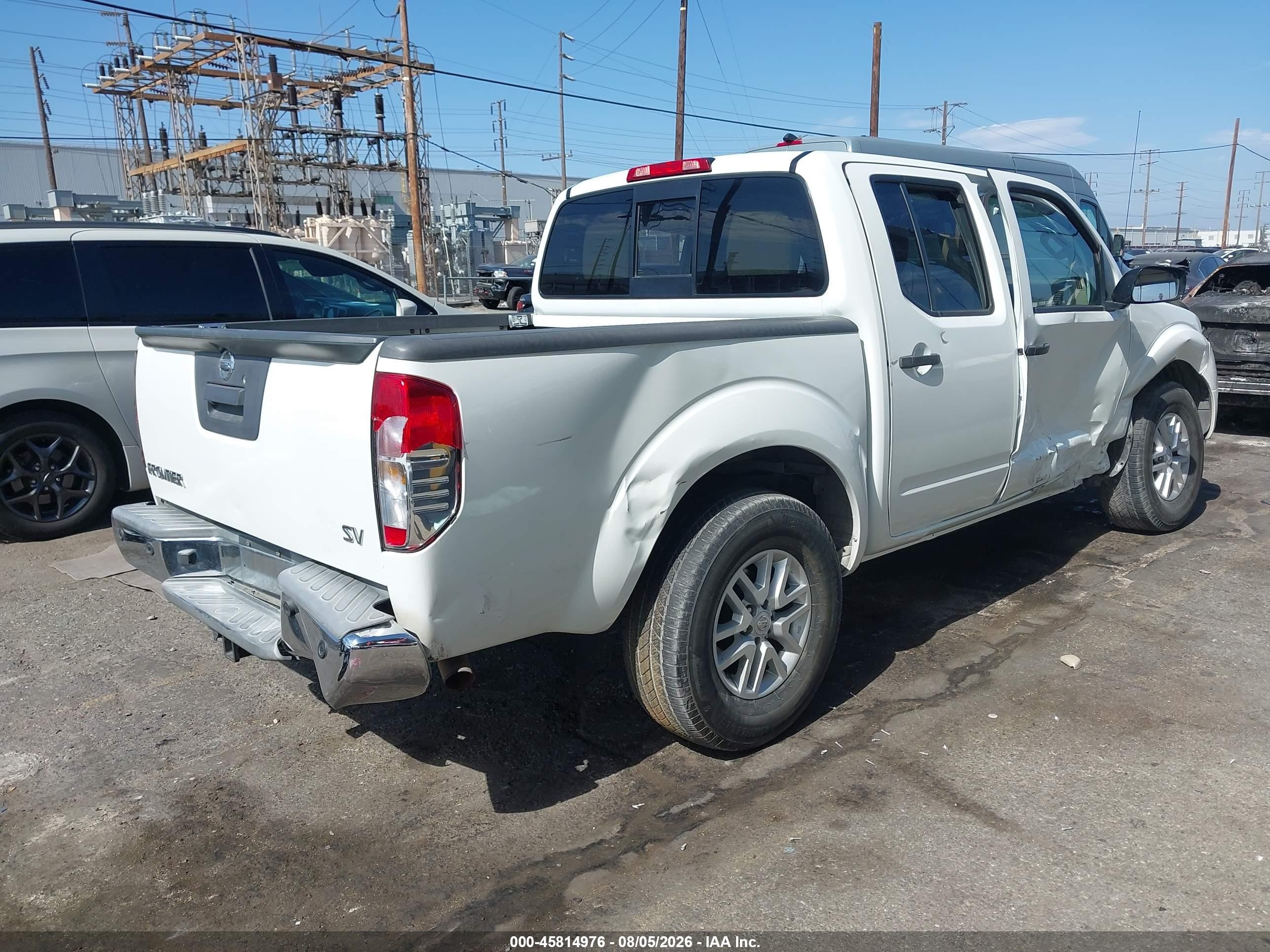 2015 Nissan Frontier Sv White vin: 1N6AD0ER0FN765332