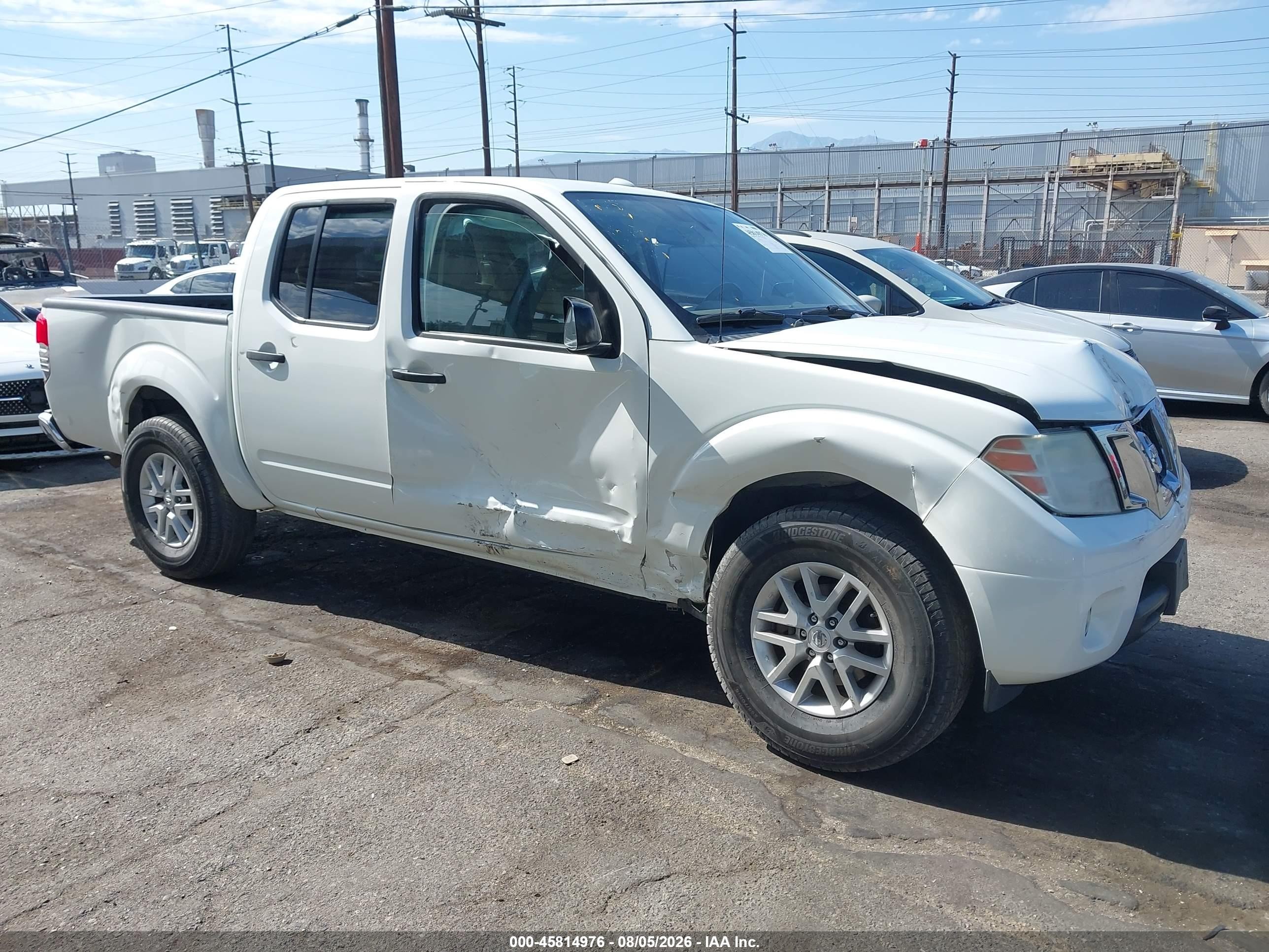 2015 Nissan Frontier Sv White vin: 1N6AD0ER0FN765332