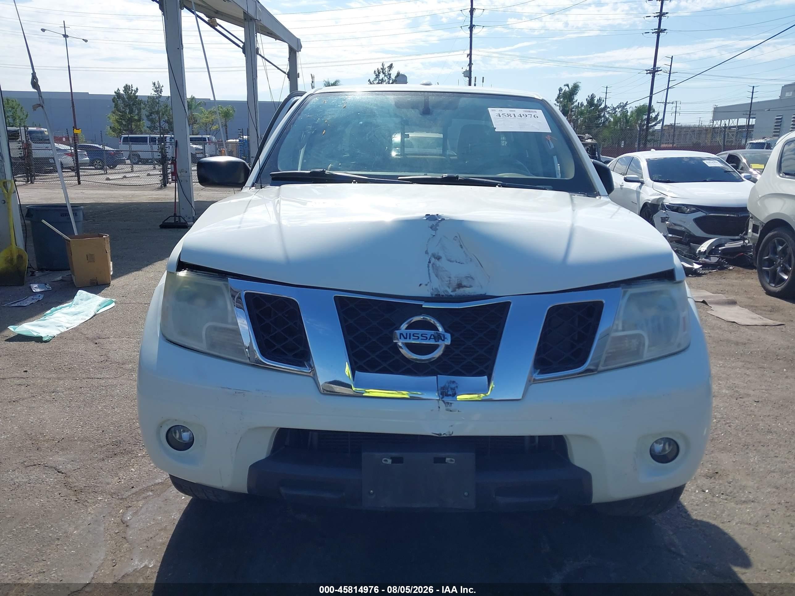 2015 Nissan Frontier Sv White vin: 1N6AD0ER0FN765332