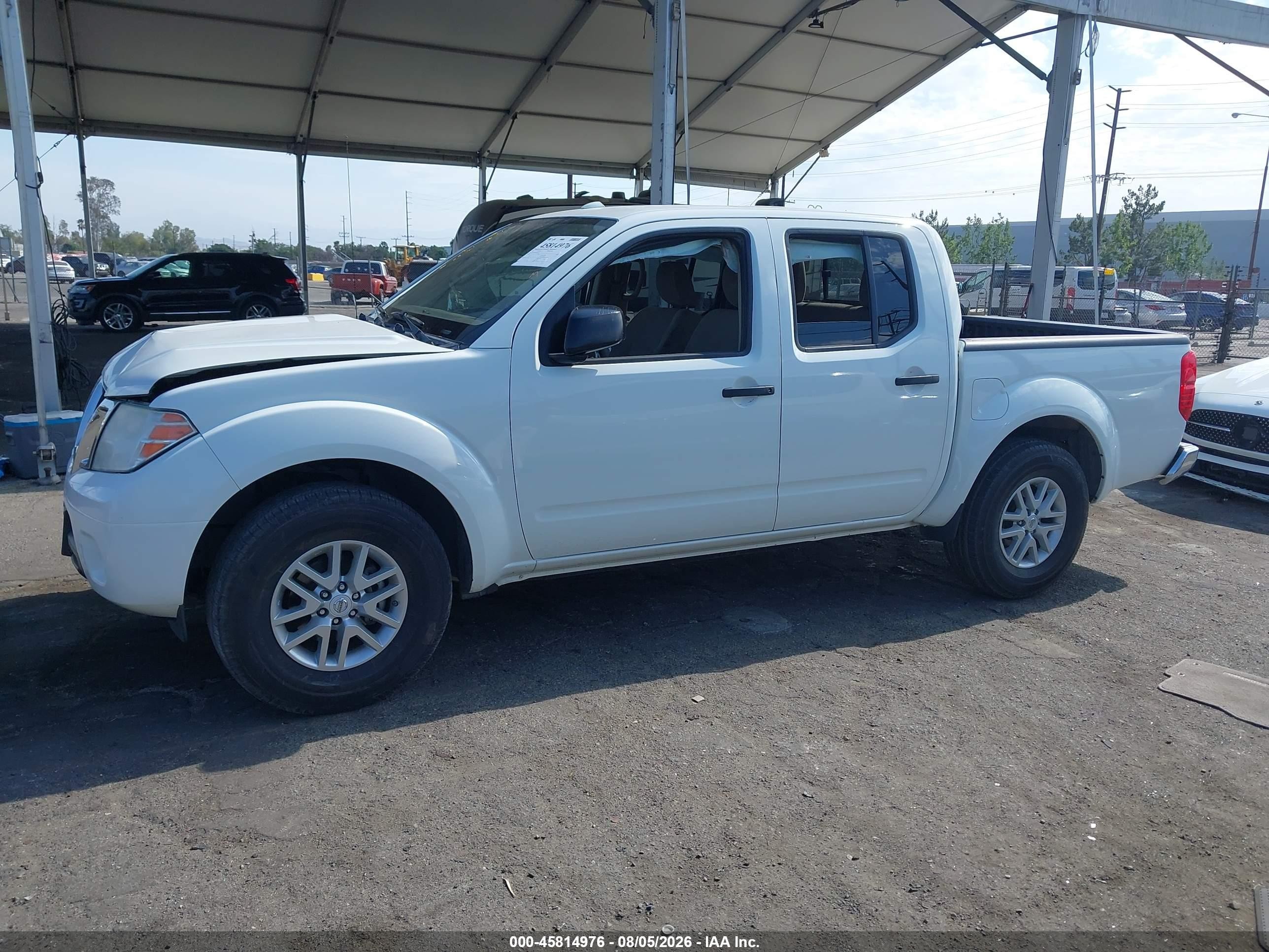 2015 Nissan Frontier Sv White vin: 1N6AD0ER0FN765332