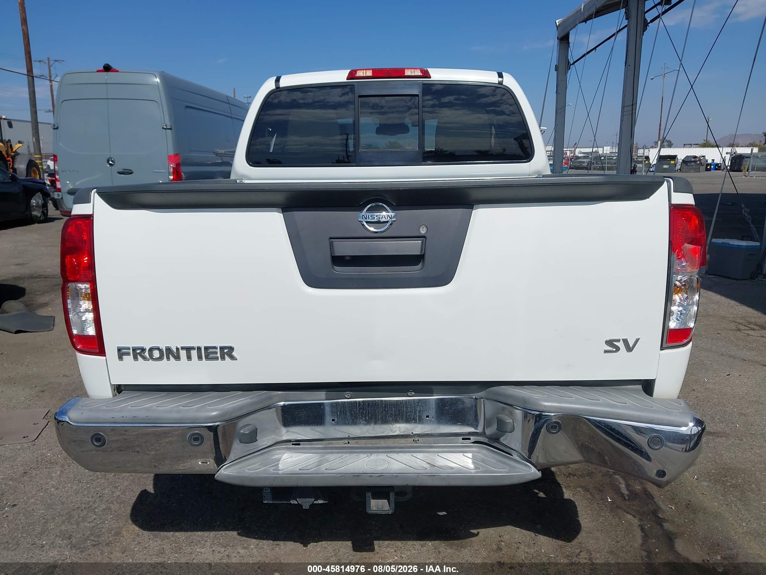 2015 Nissan Frontier Sv White vin: 1N6AD0ER0FN765332