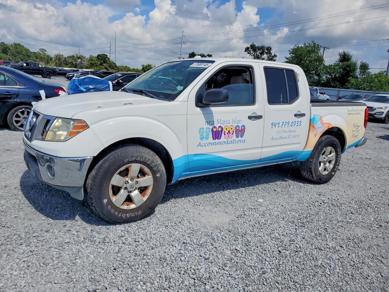 2011 Nissan Frontier S White vin: 1N6AD0ER1BC443997