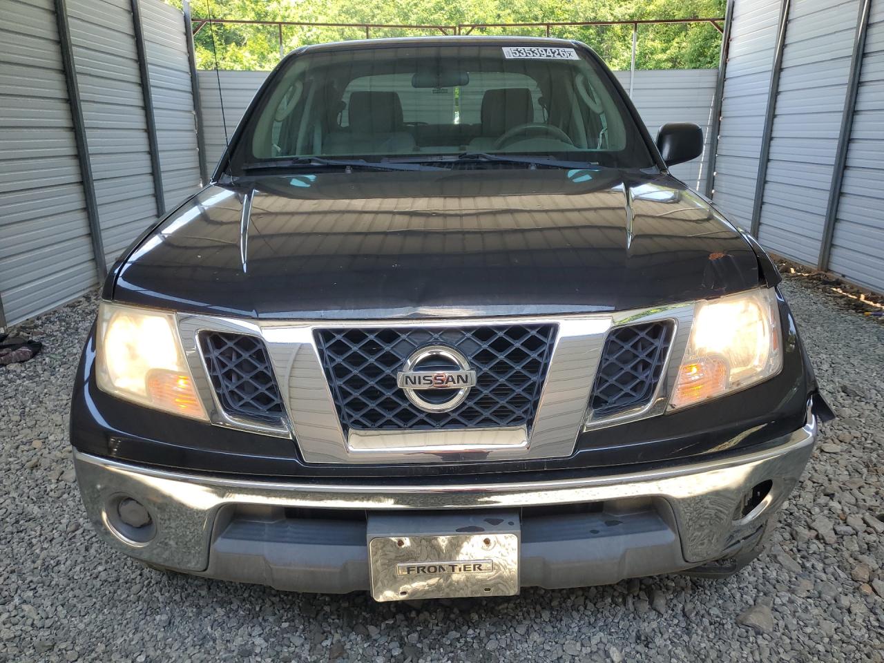 2011 Nissan Frontier S Black vin: 1N6AD0ER1BC448911 Damage: Left Head Lamp, Faded, Acceptable