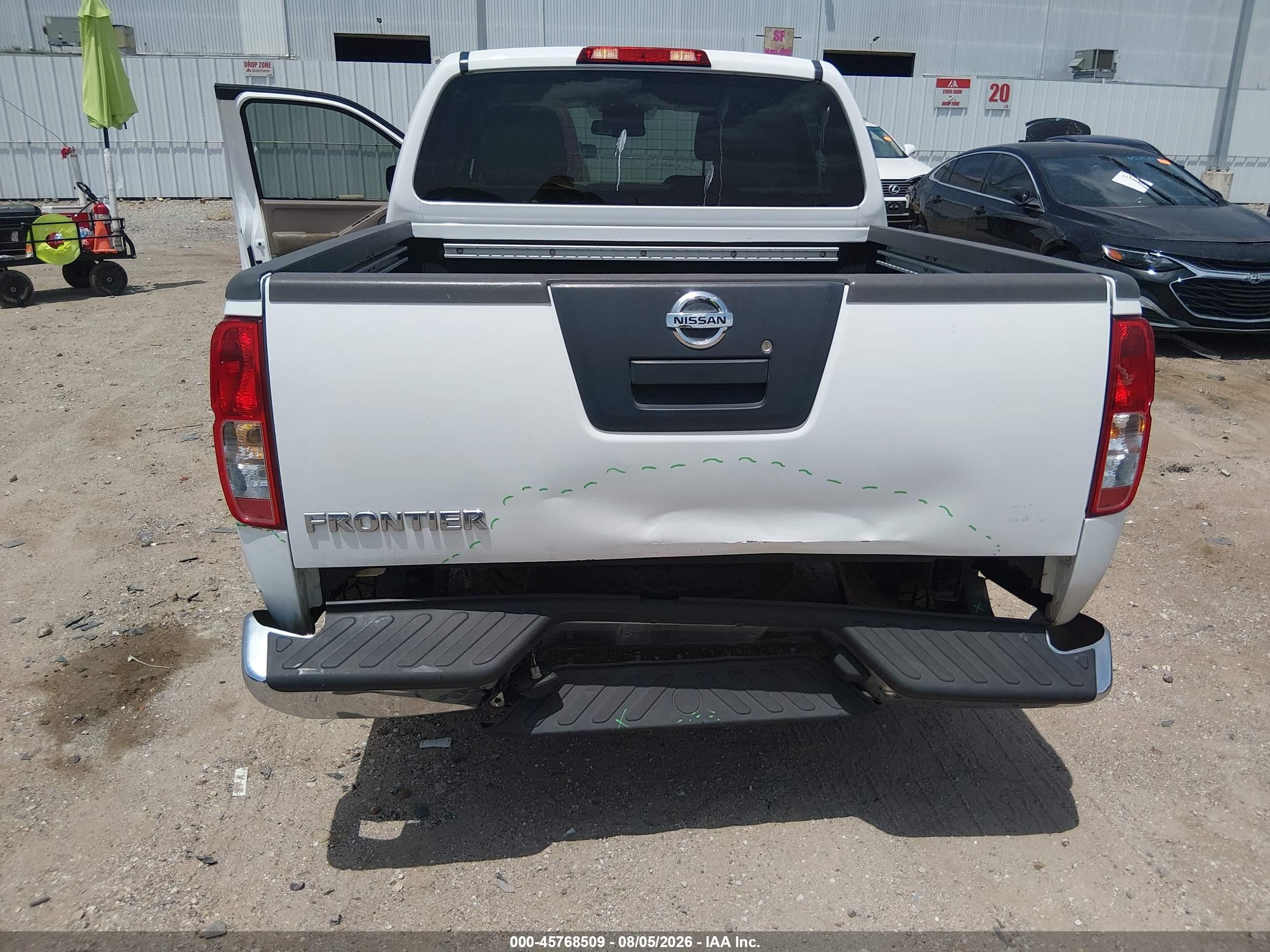 2012 Nissan Frontier Sv Белый vin: 1N6AD0ER1CC482199