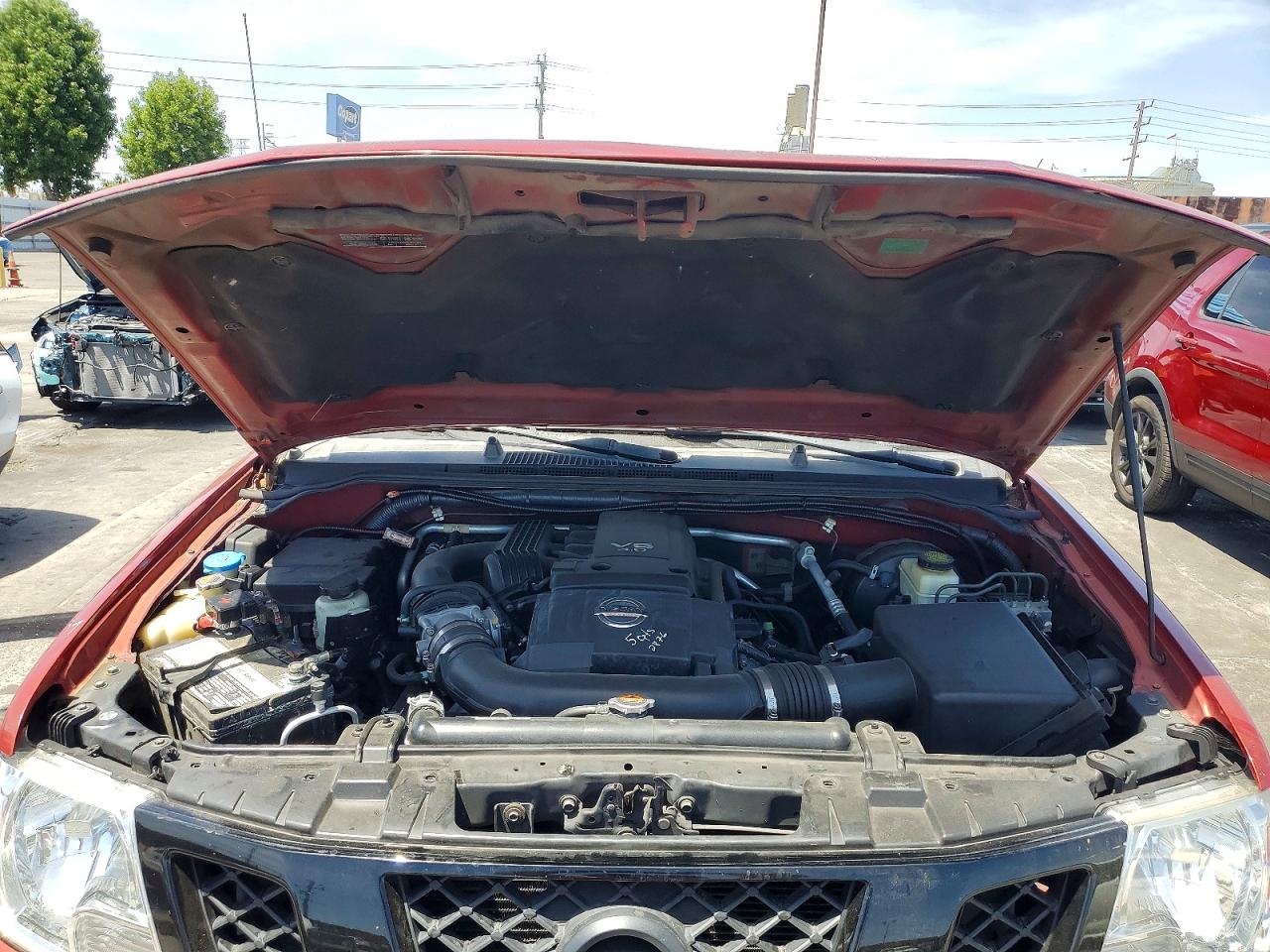 2014 Nissan Frontier S Red vin: 1N6AD0ER1EN747310