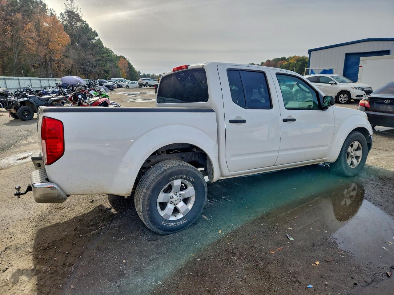 2011 Nissan Frontier S Белый vin: 1N6AD0ER2BC443782