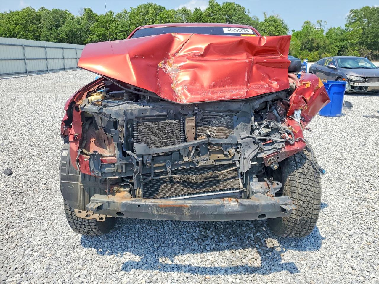 2012 Nissan Frontier S Красный vin: 1N6AD0ER2CC410797