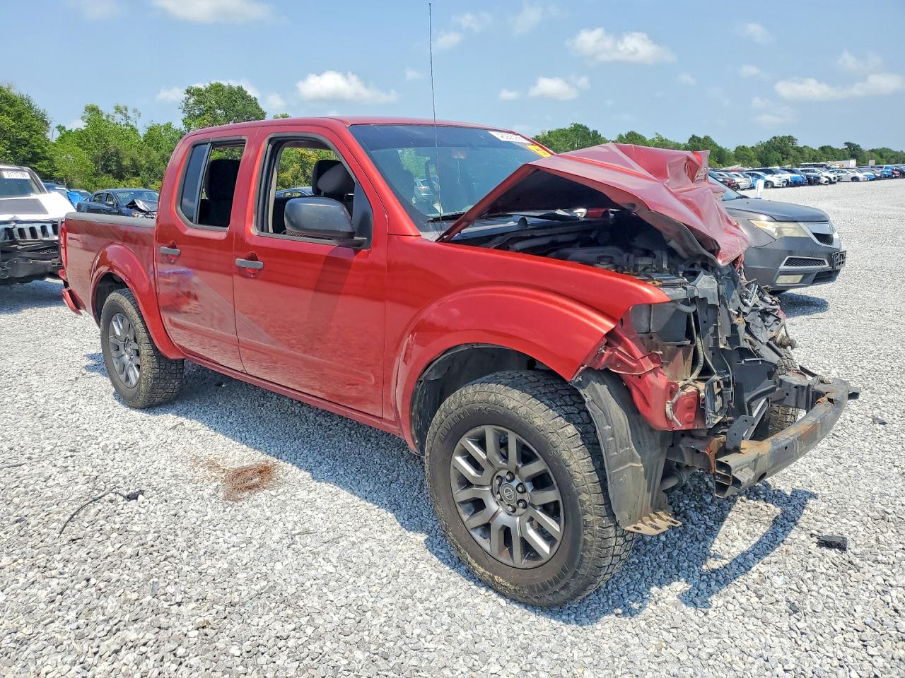 2012 Nissan Frontier S Красный vin: 1N6AD0ER2CC410797
