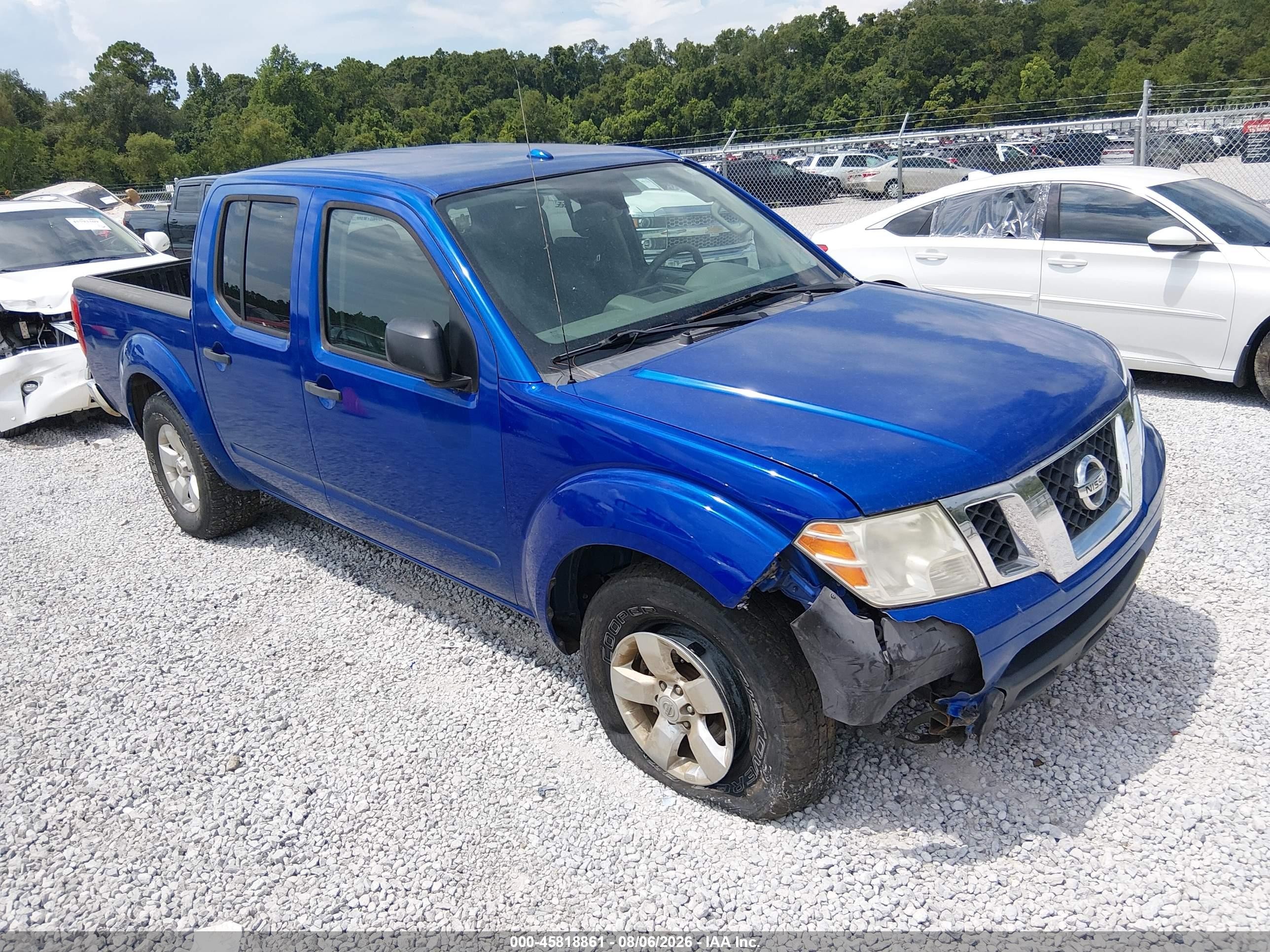 2012 Nissan Frontier Sv Blue vin: 1N6AD0ER2CC422576
