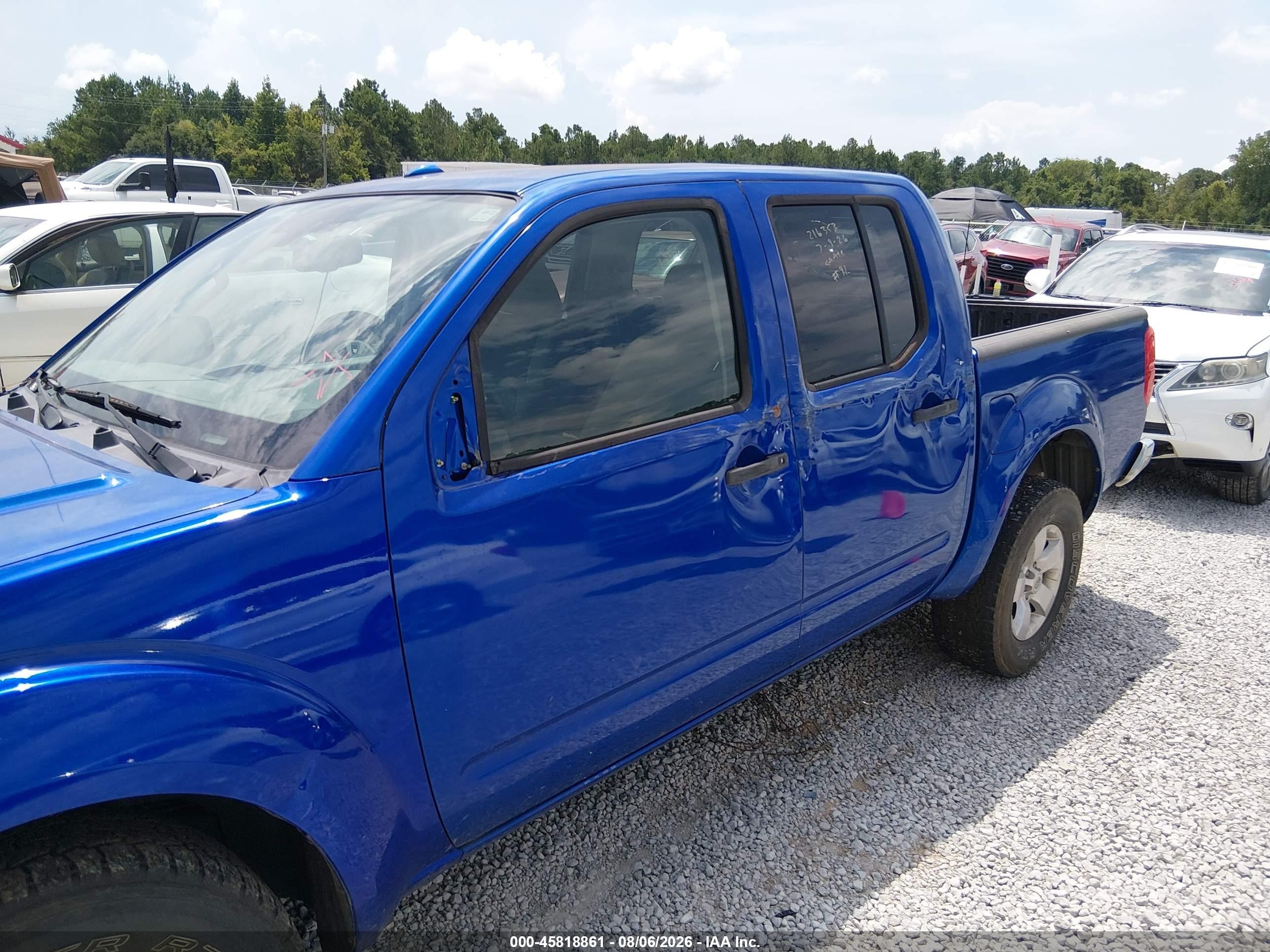 2012 Nissan Frontier Sv Blue vin: 1N6AD0ER2CC422576