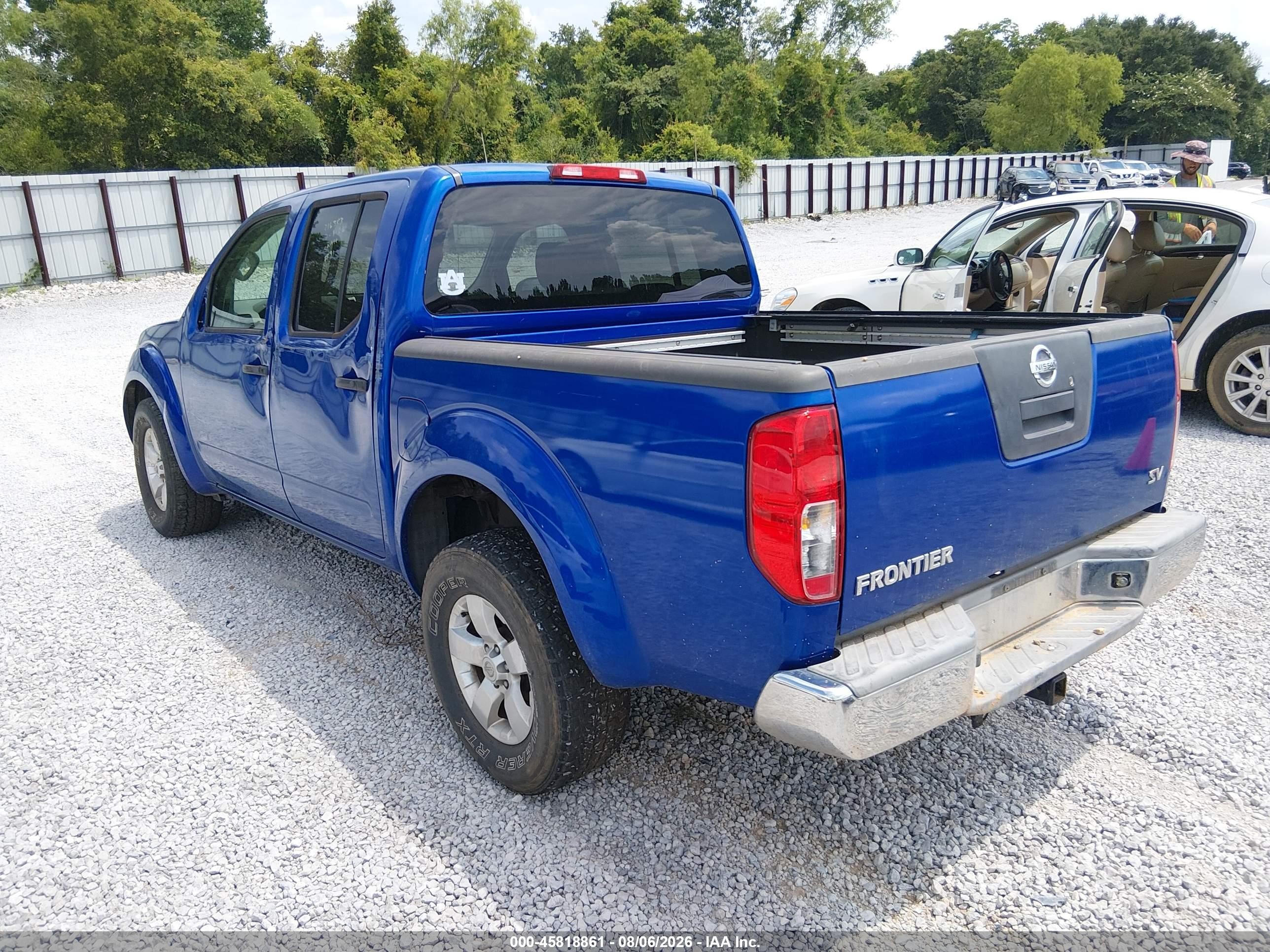 2012 Nissan Frontier Sv Blue vin: 1N6AD0ER2CC422576