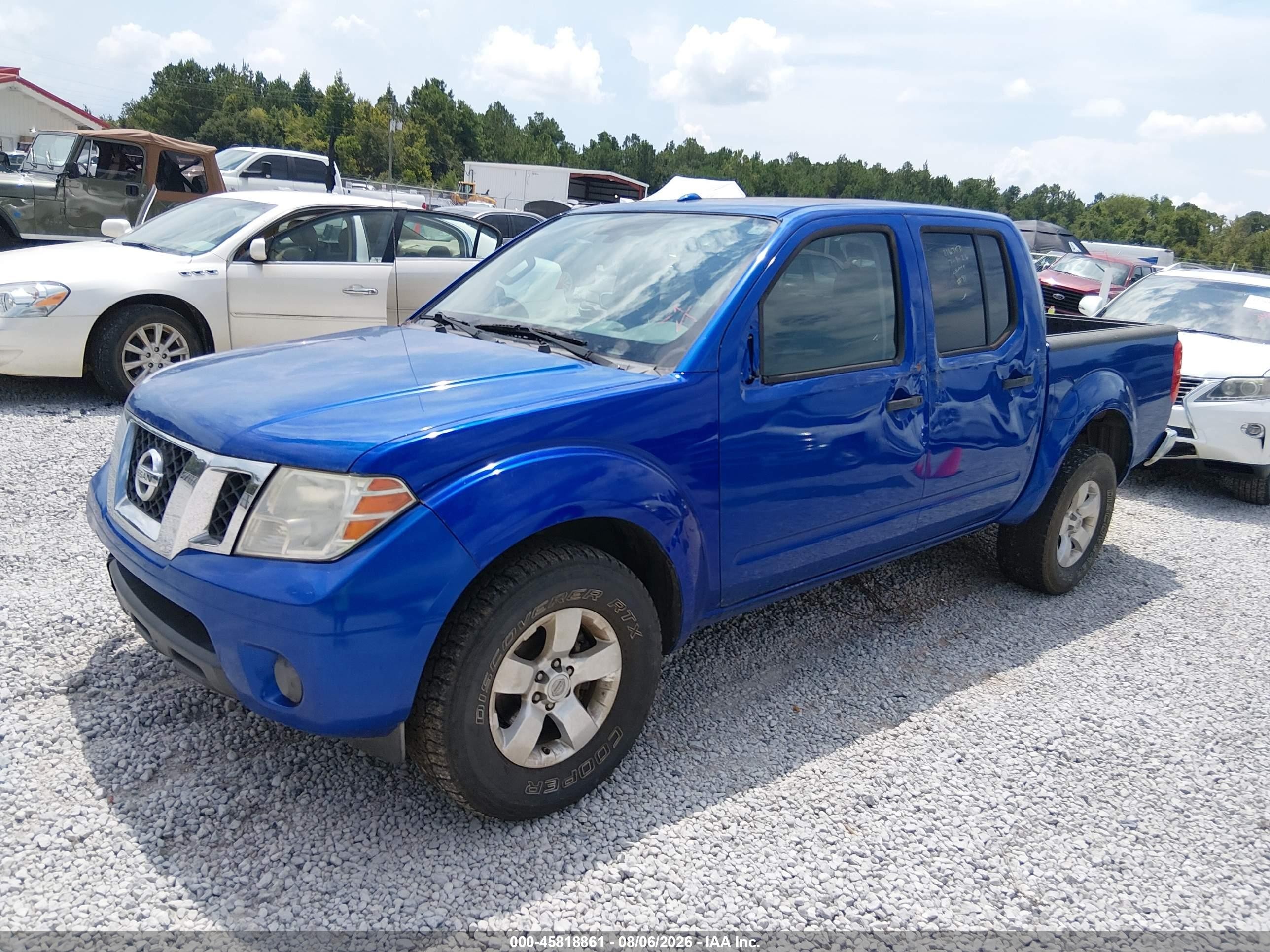 2012 Nissan Frontier Sv Blue vin: 1N6AD0ER2CC422576