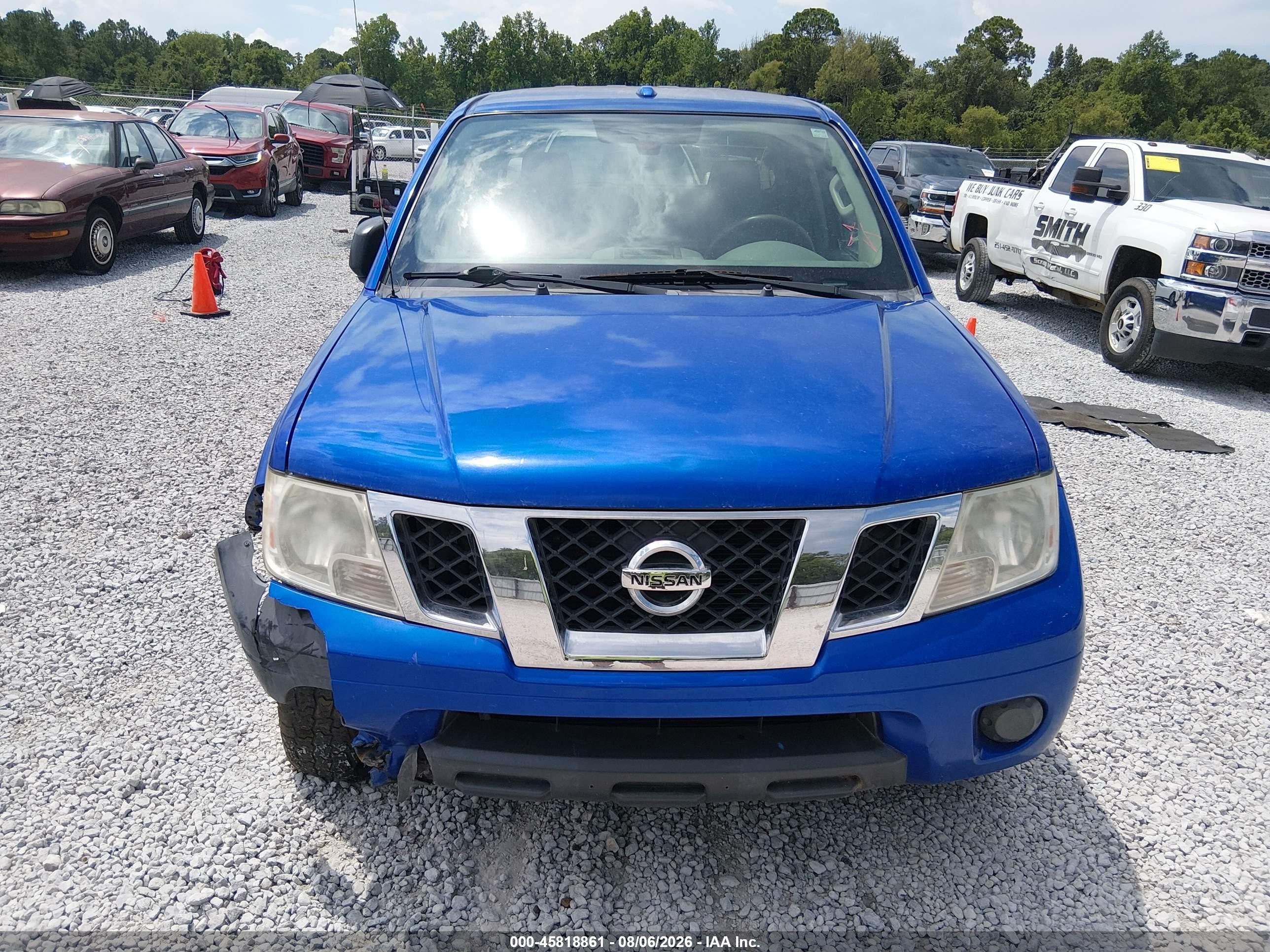 2012 Nissan Frontier Sv Blue vin: 1N6AD0ER2CC422576
