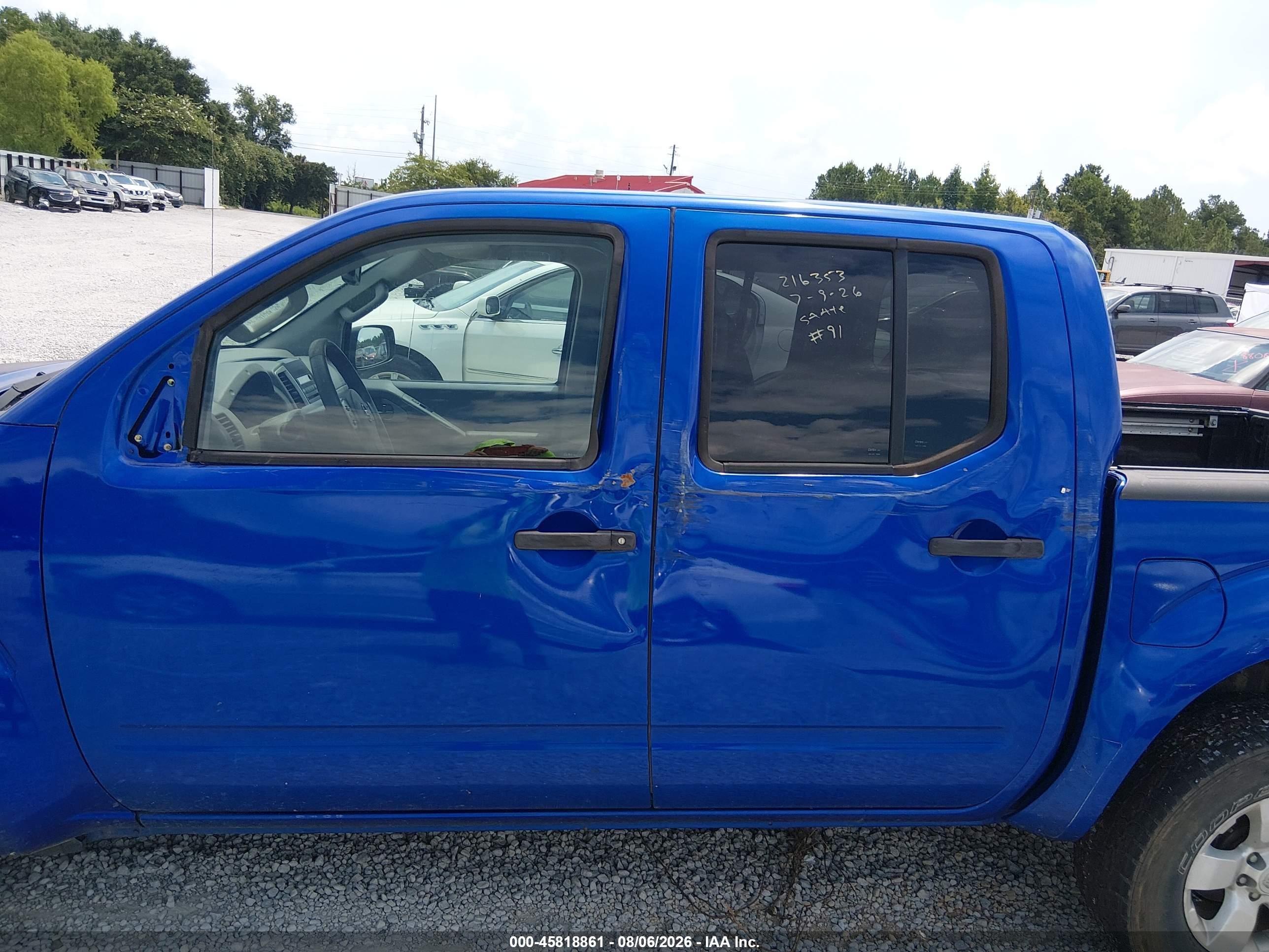 2012 Nissan Frontier Sv Blue vin: 1N6AD0ER2CC422576