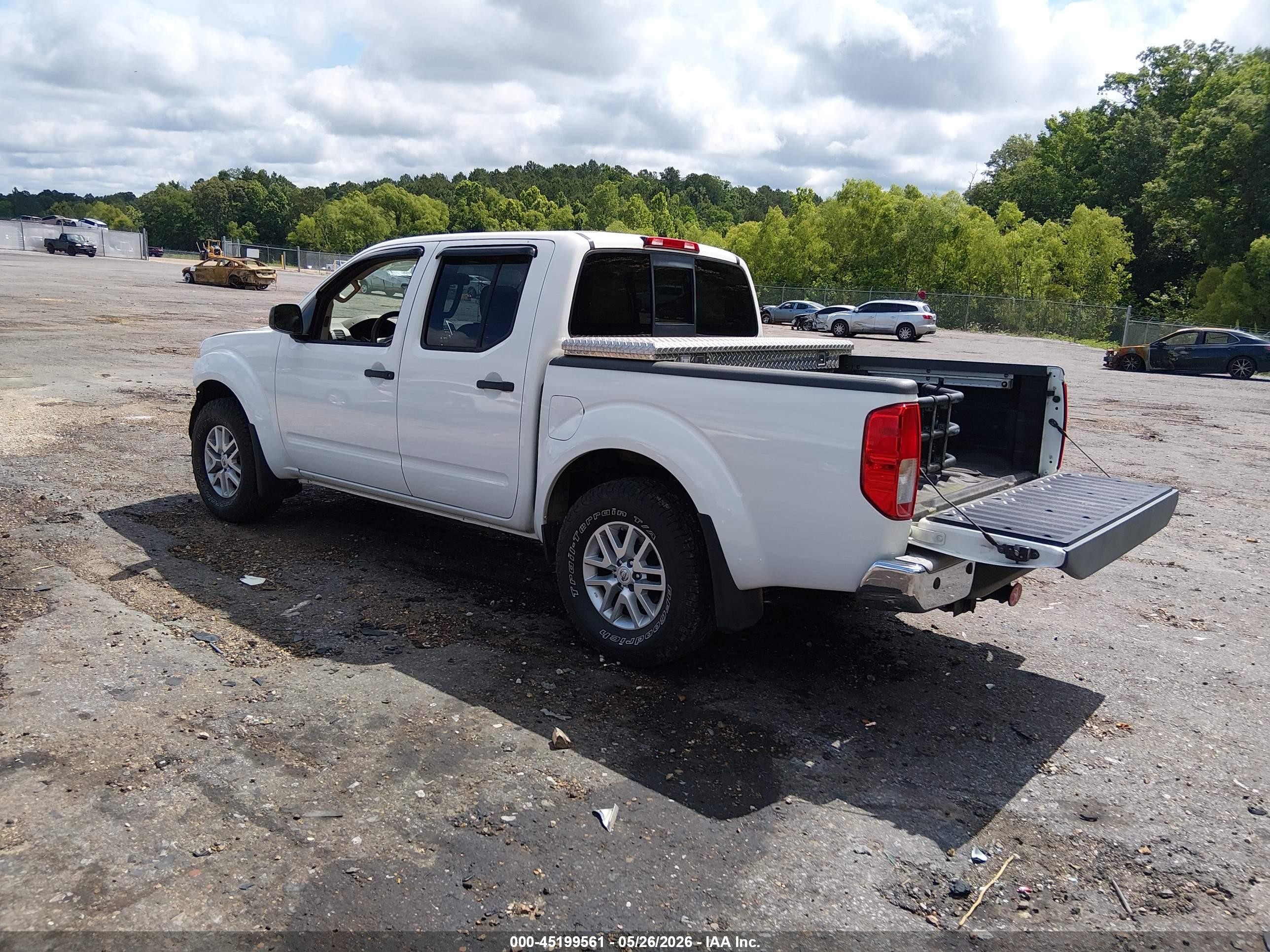 2014 Nissan Frontier Sv White vin: 1N6AD0ER2EN768313