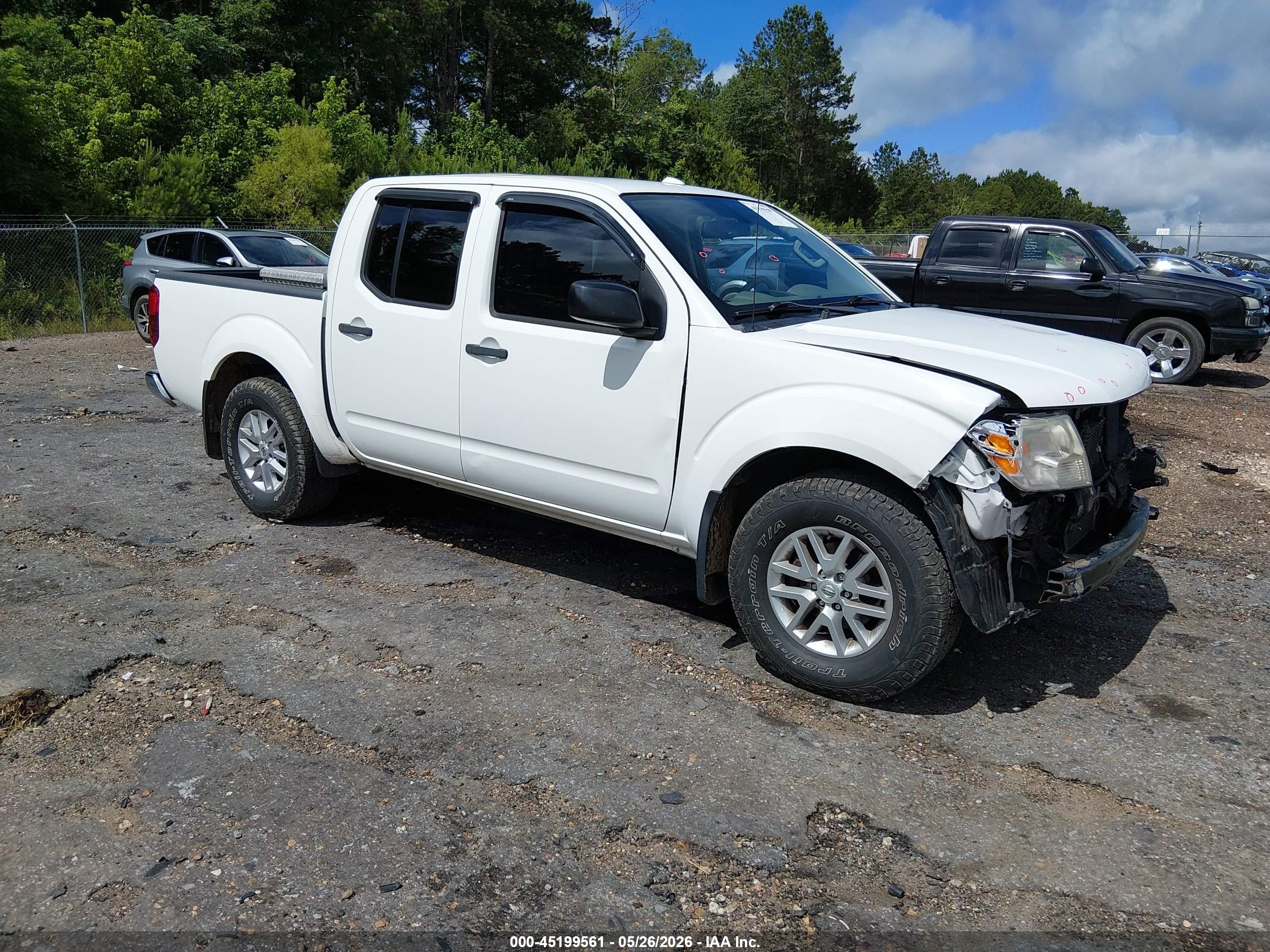 2014 Nissan Frontier Sv White vin: 1N6AD0ER2EN768313