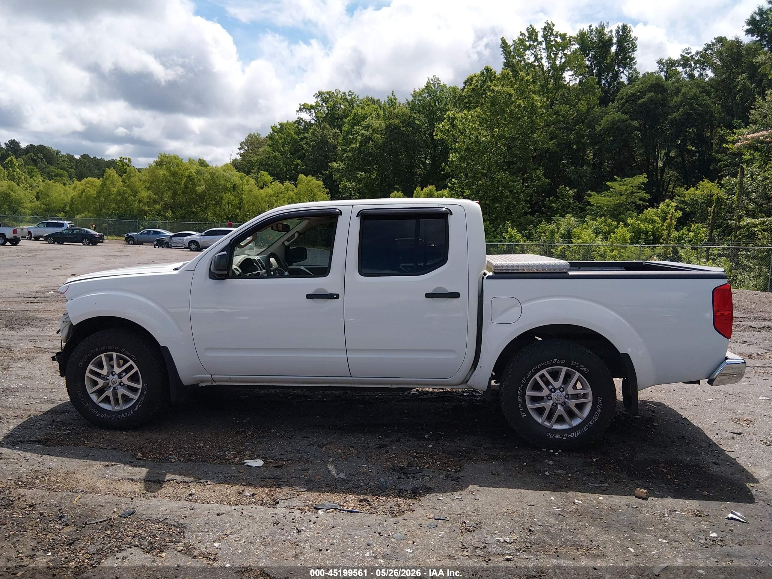 2014 Nissan Frontier Sv White vin: 1N6AD0ER2EN768313