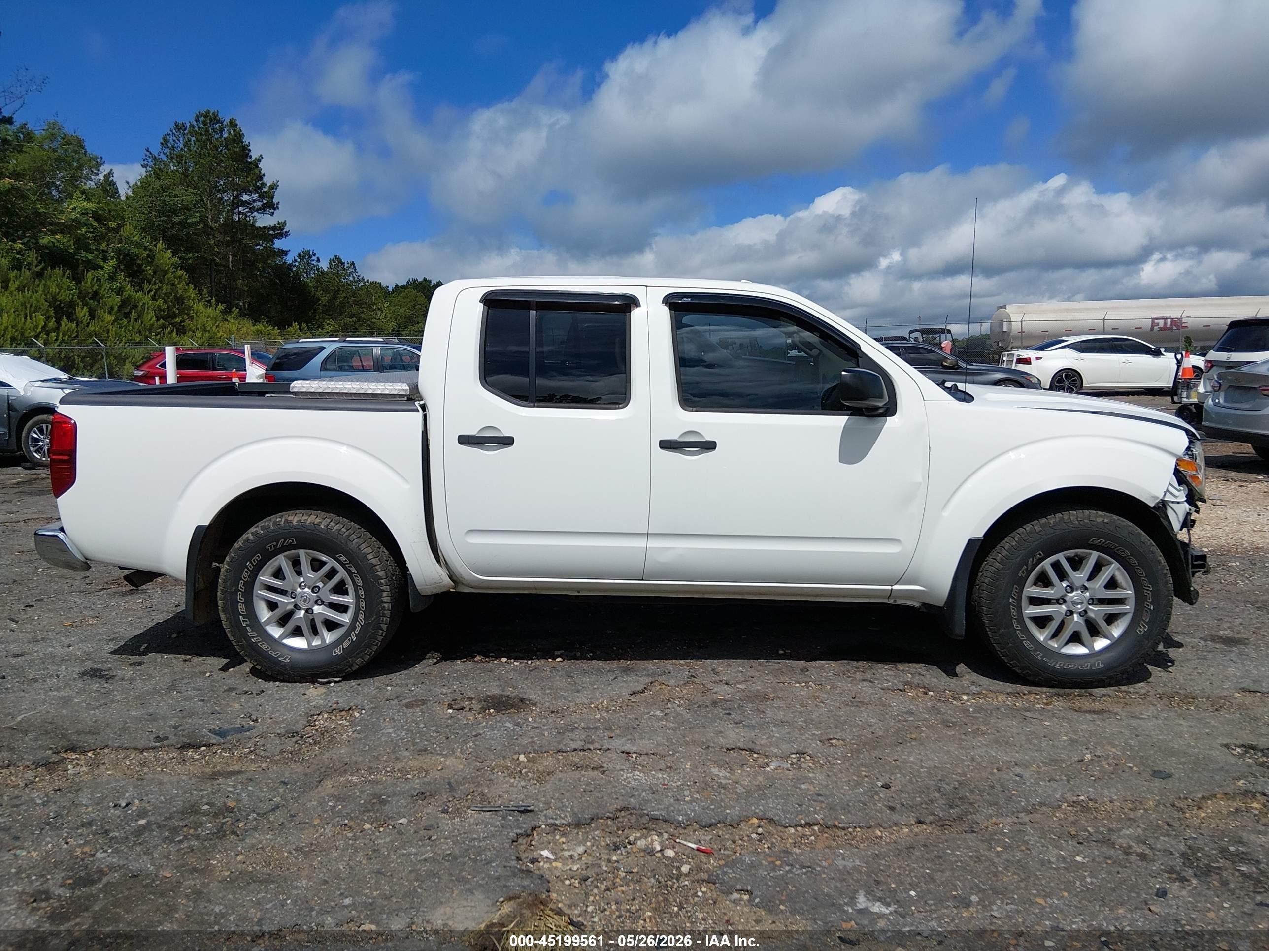 2014 Nissan Frontier Sv White vin: 1N6AD0ER2EN768313