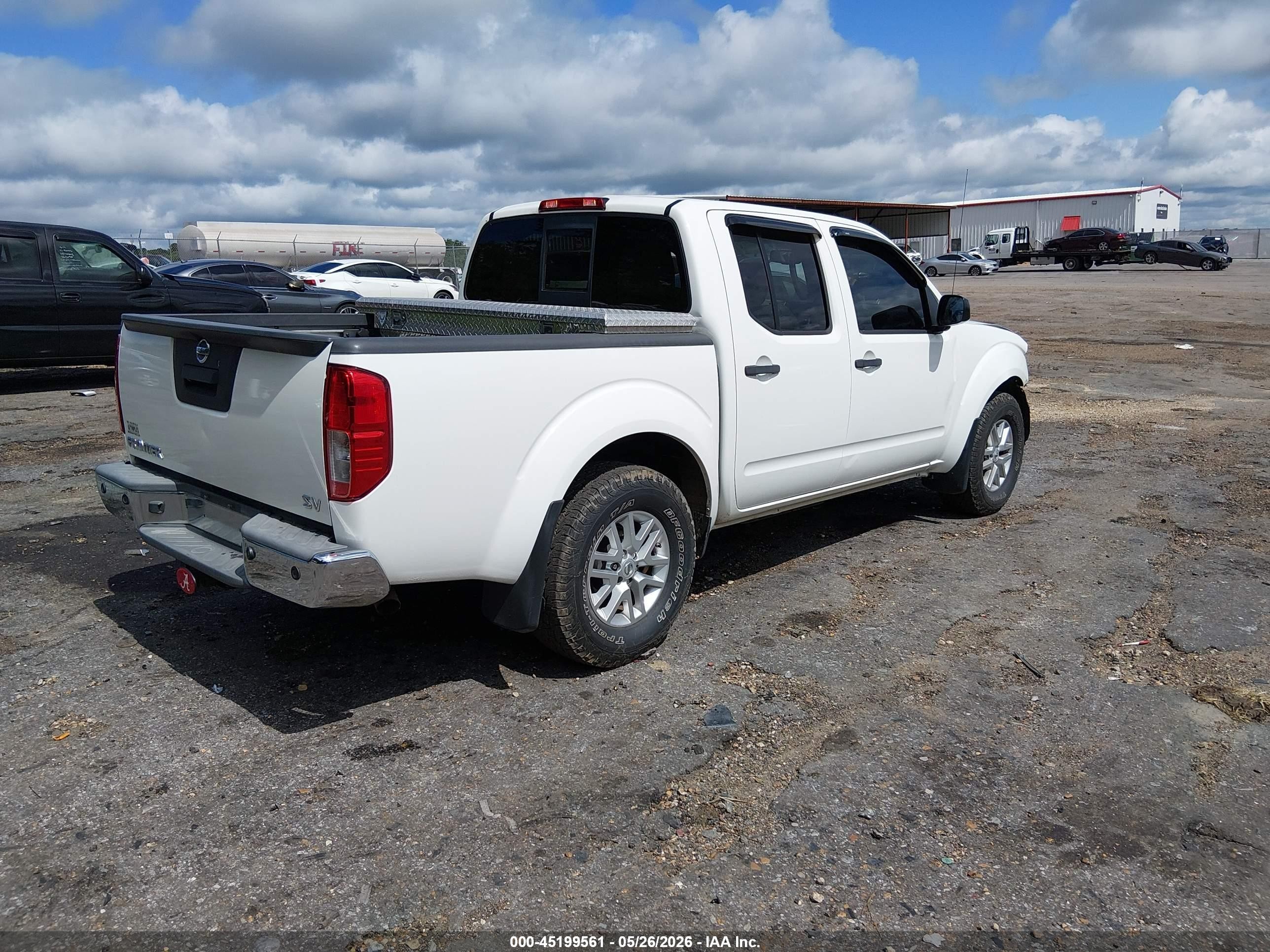 2014 Nissan Frontier Sv White vin: 1N6AD0ER2EN768313