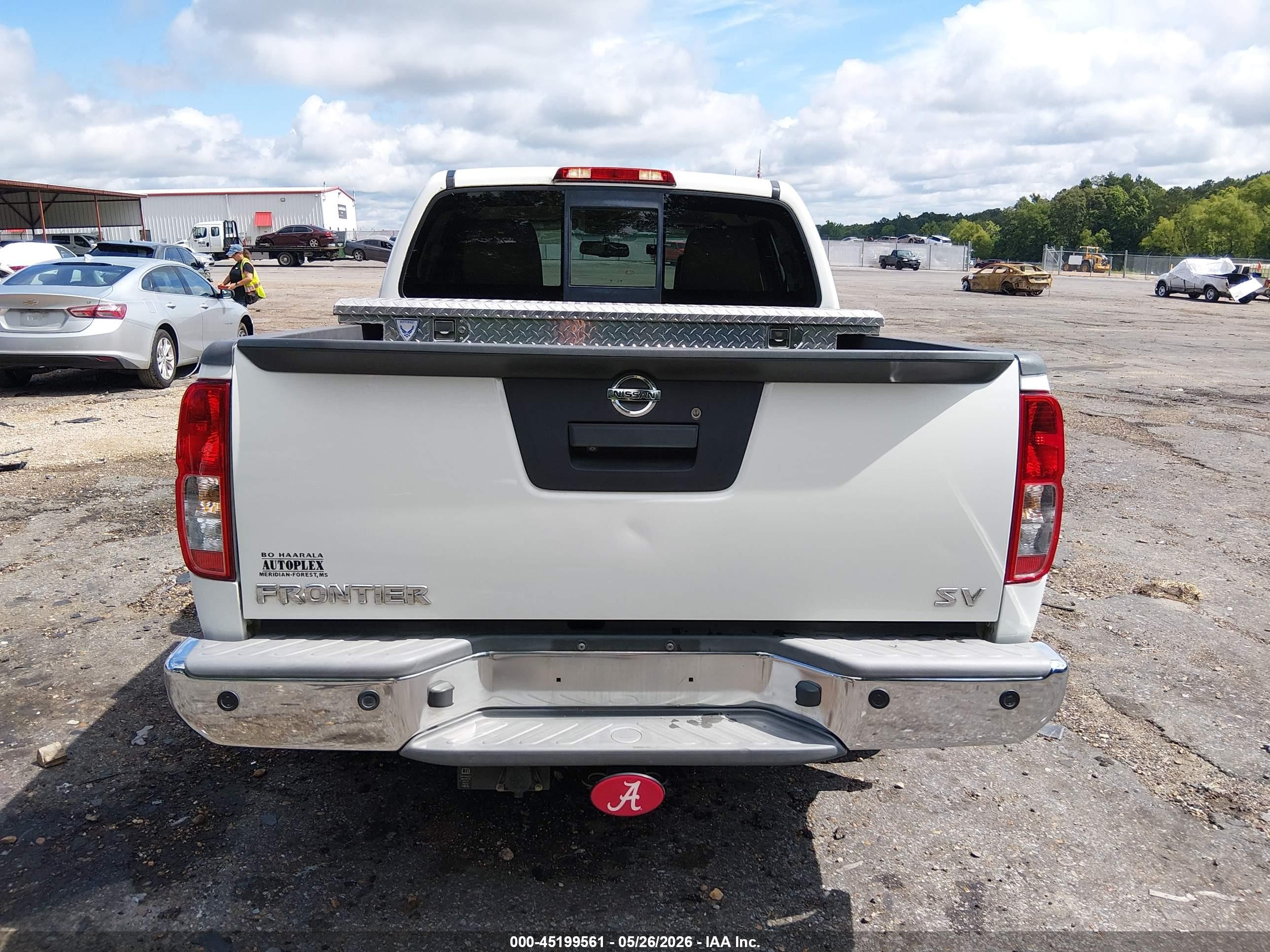 2014 Nissan Frontier Sv White vin: 1N6AD0ER2EN768313