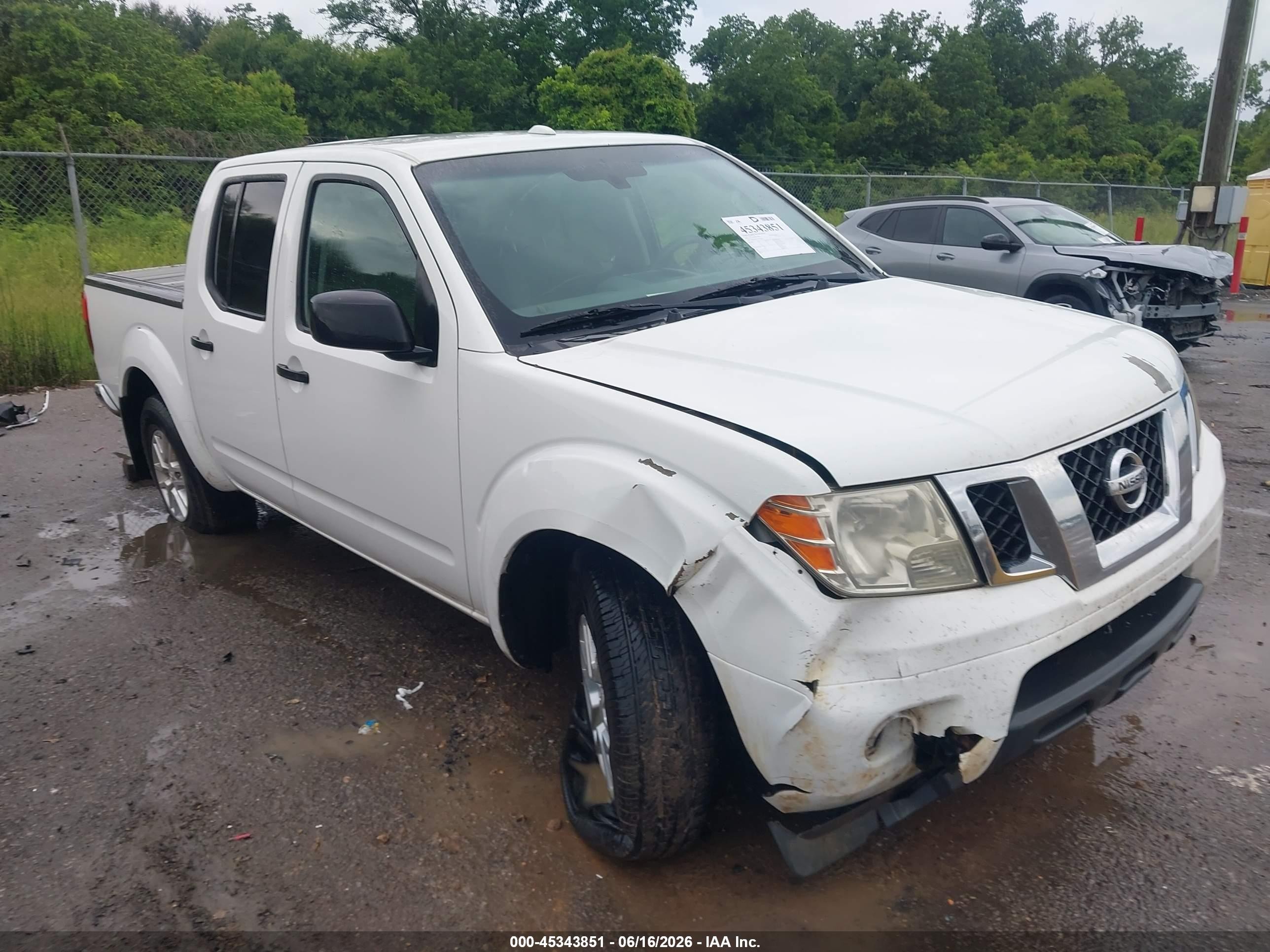 2015 Nissan Frontier Sv White vin: 1N6AD0ER2FN722501