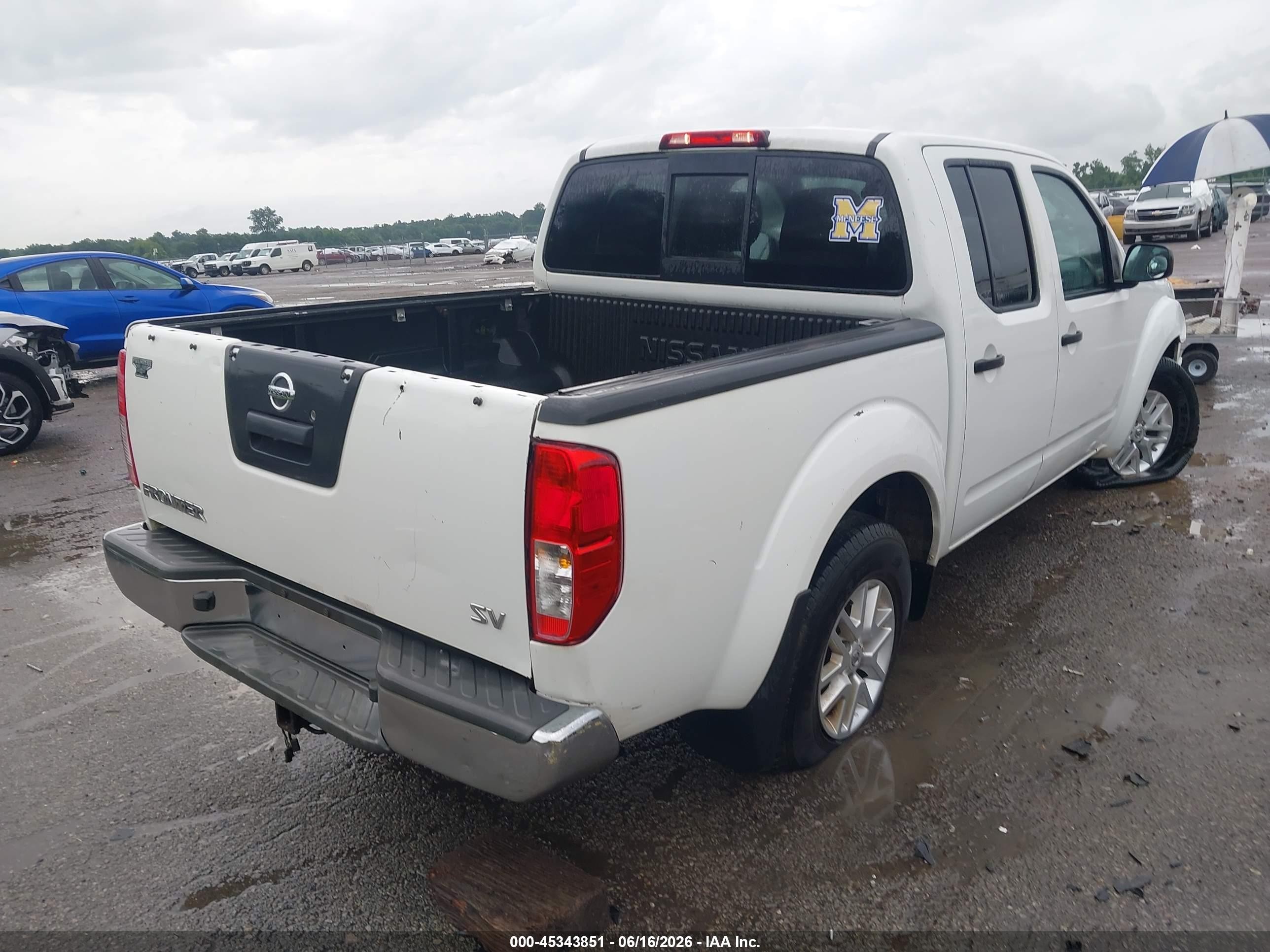 2015 Nissan Frontier Sv White vin: 1N6AD0ER2FN722501