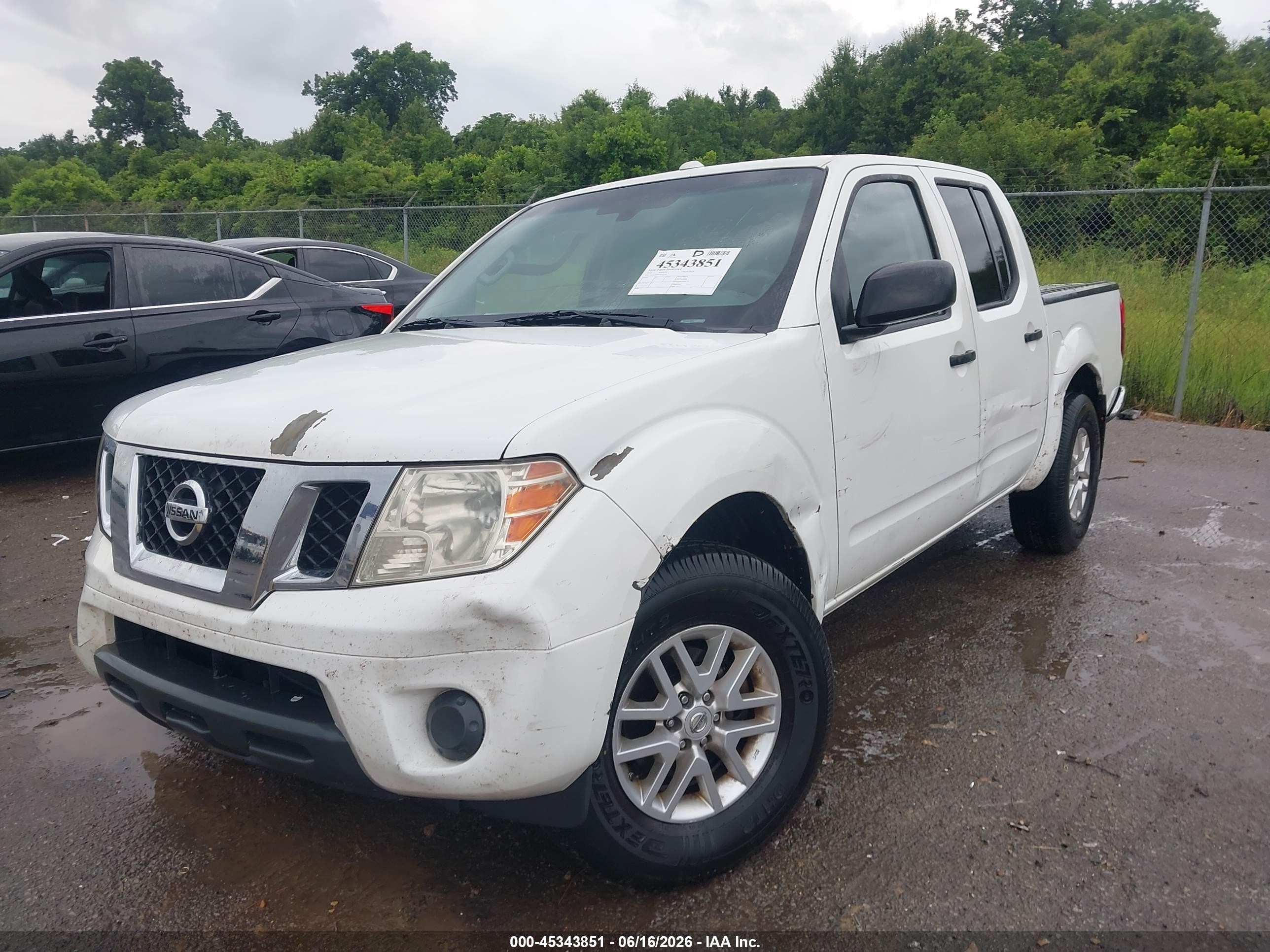 2015 Nissan Frontier Sv White vin: 1N6AD0ER2FN722501