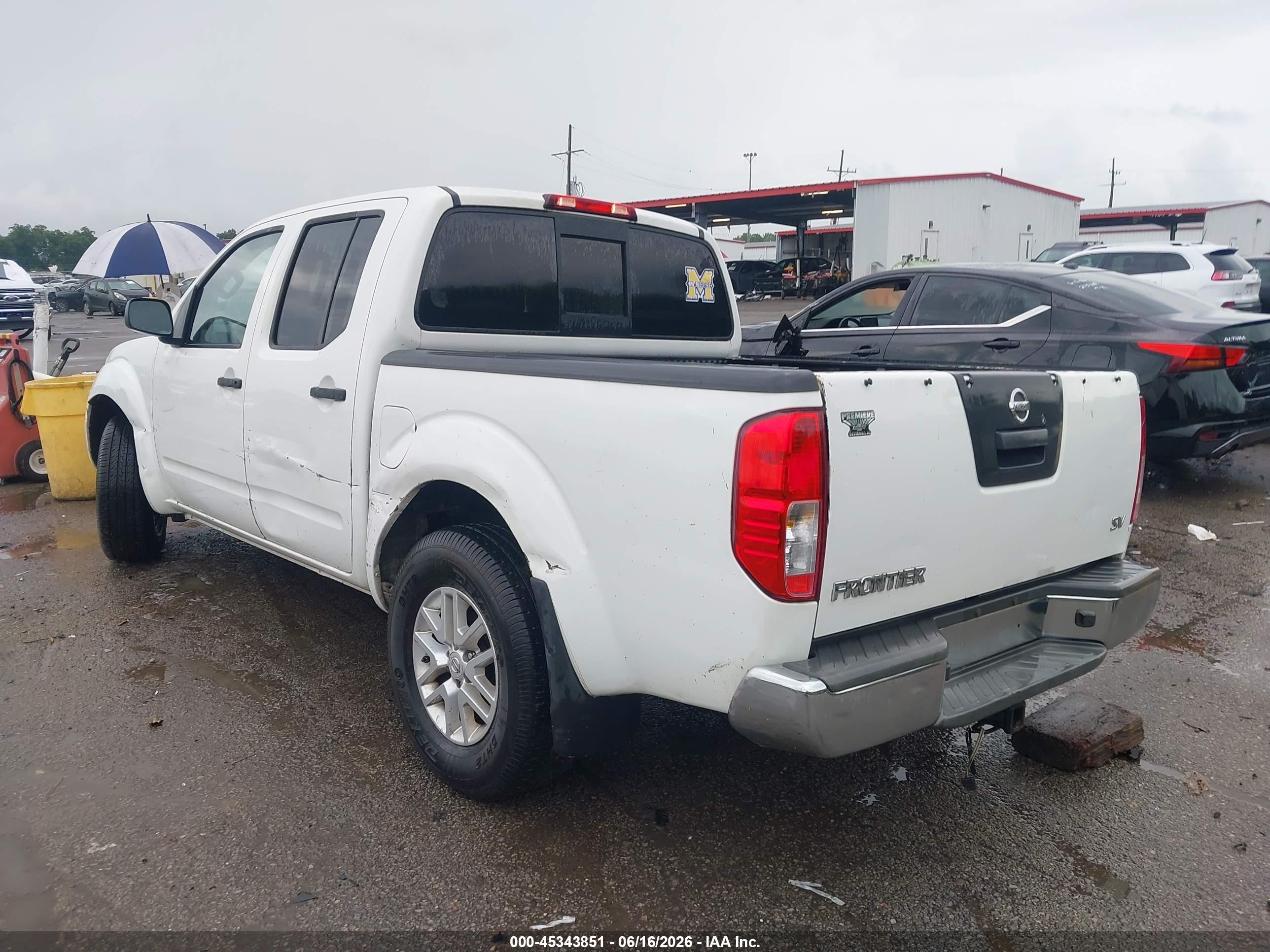 2015 Nissan Frontier Sv White vin: 1N6AD0ER2FN722501