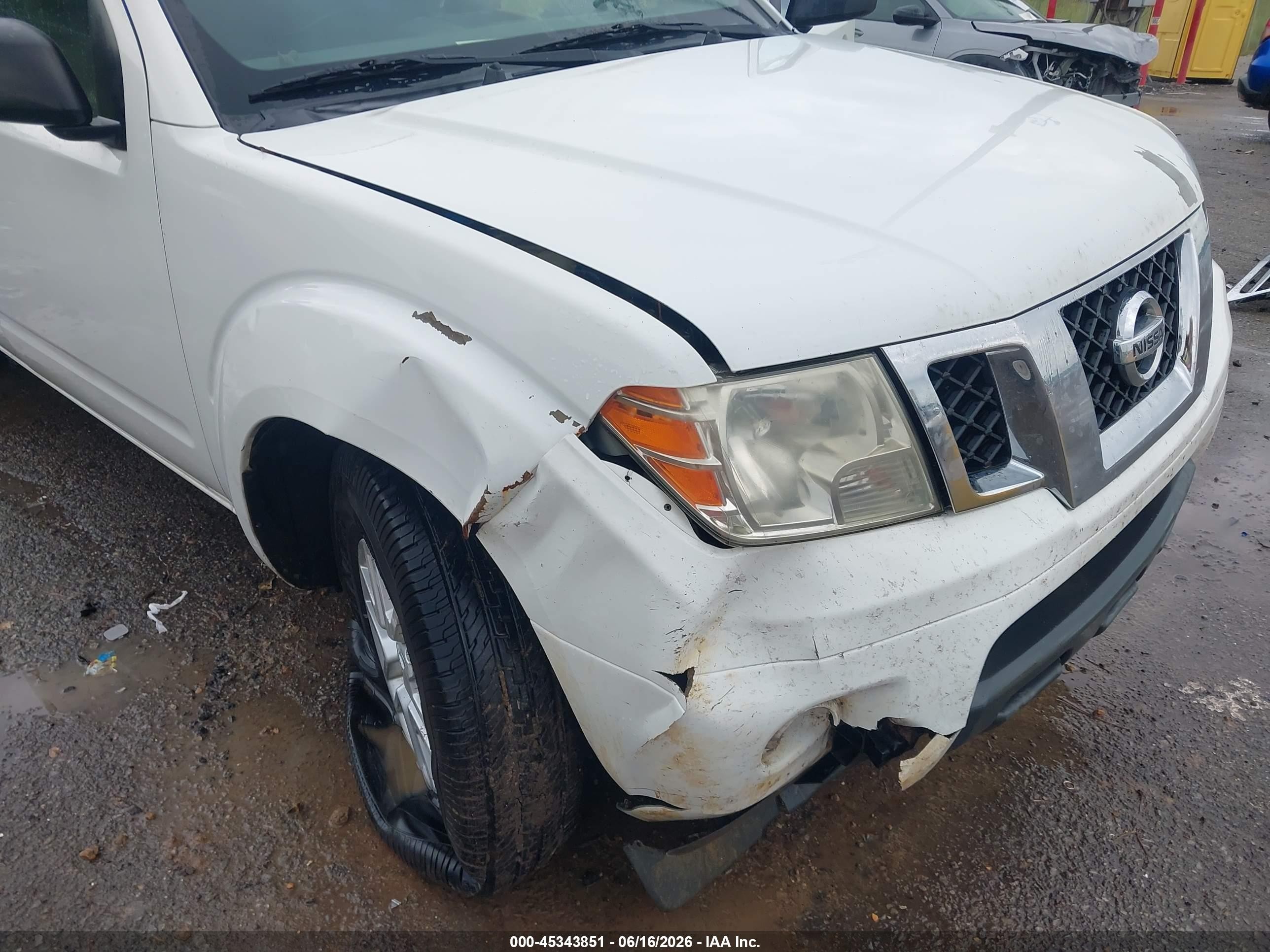 2015 Nissan Frontier Sv White vin: 1N6AD0ER2FN722501