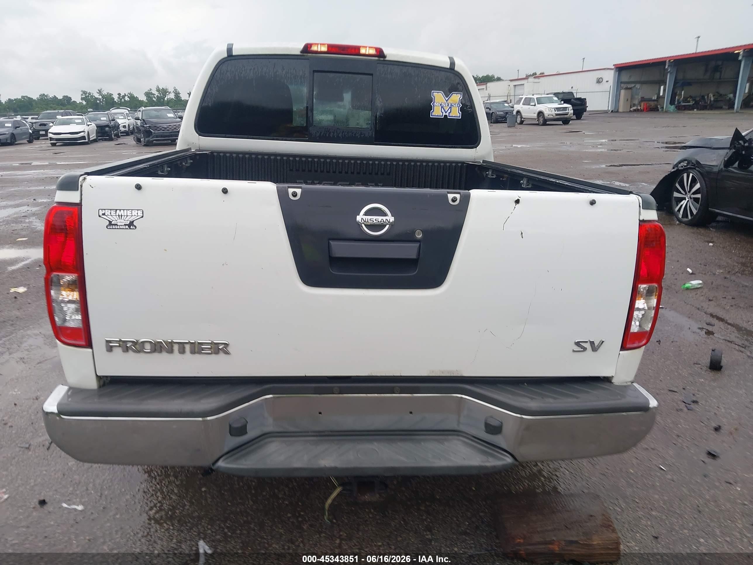 2015 Nissan Frontier Sv White vin: 1N6AD0ER2FN722501