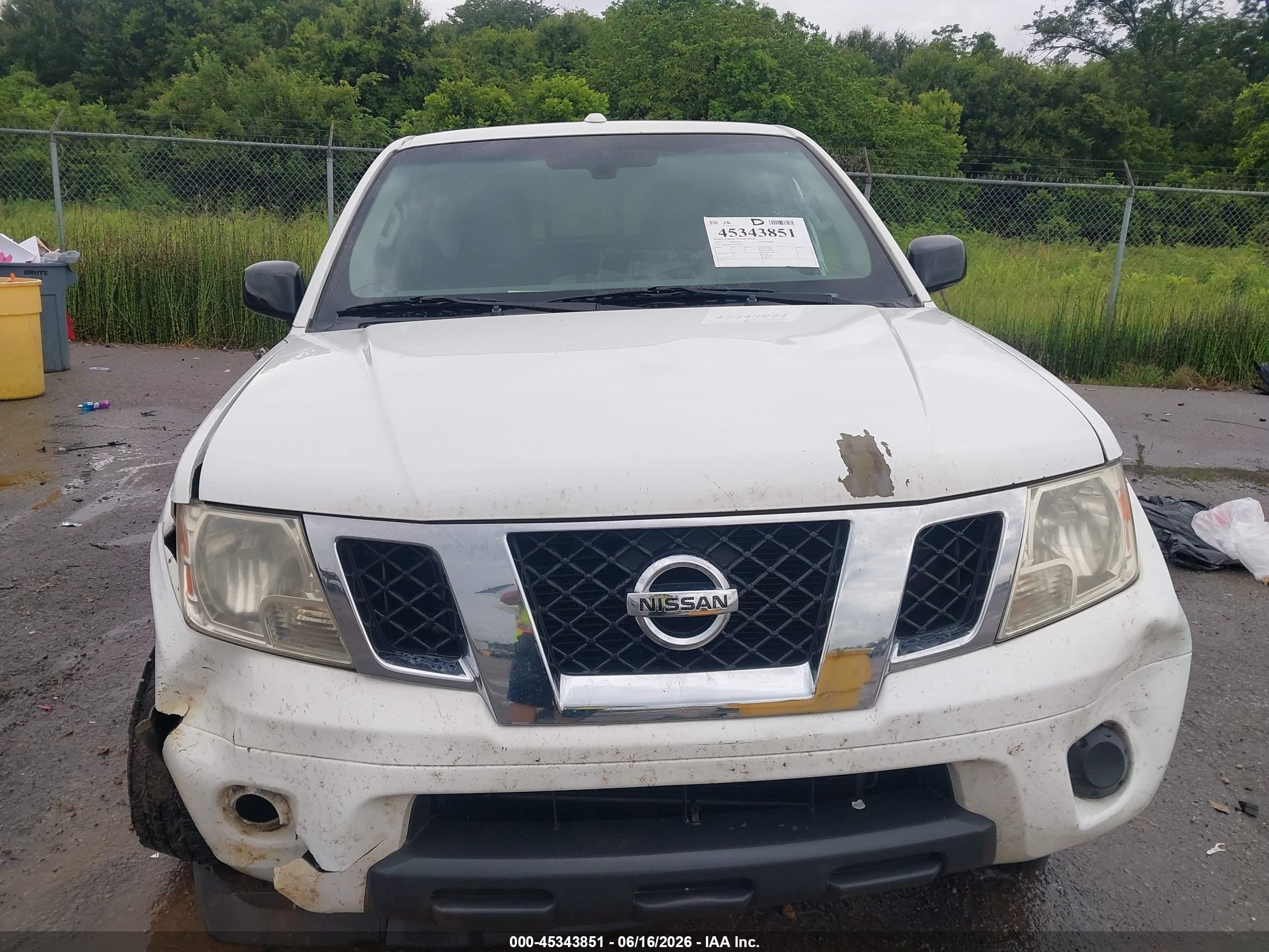 2015 Nissan Frontier Sv White vin: 1N6AD0ER2FN722501